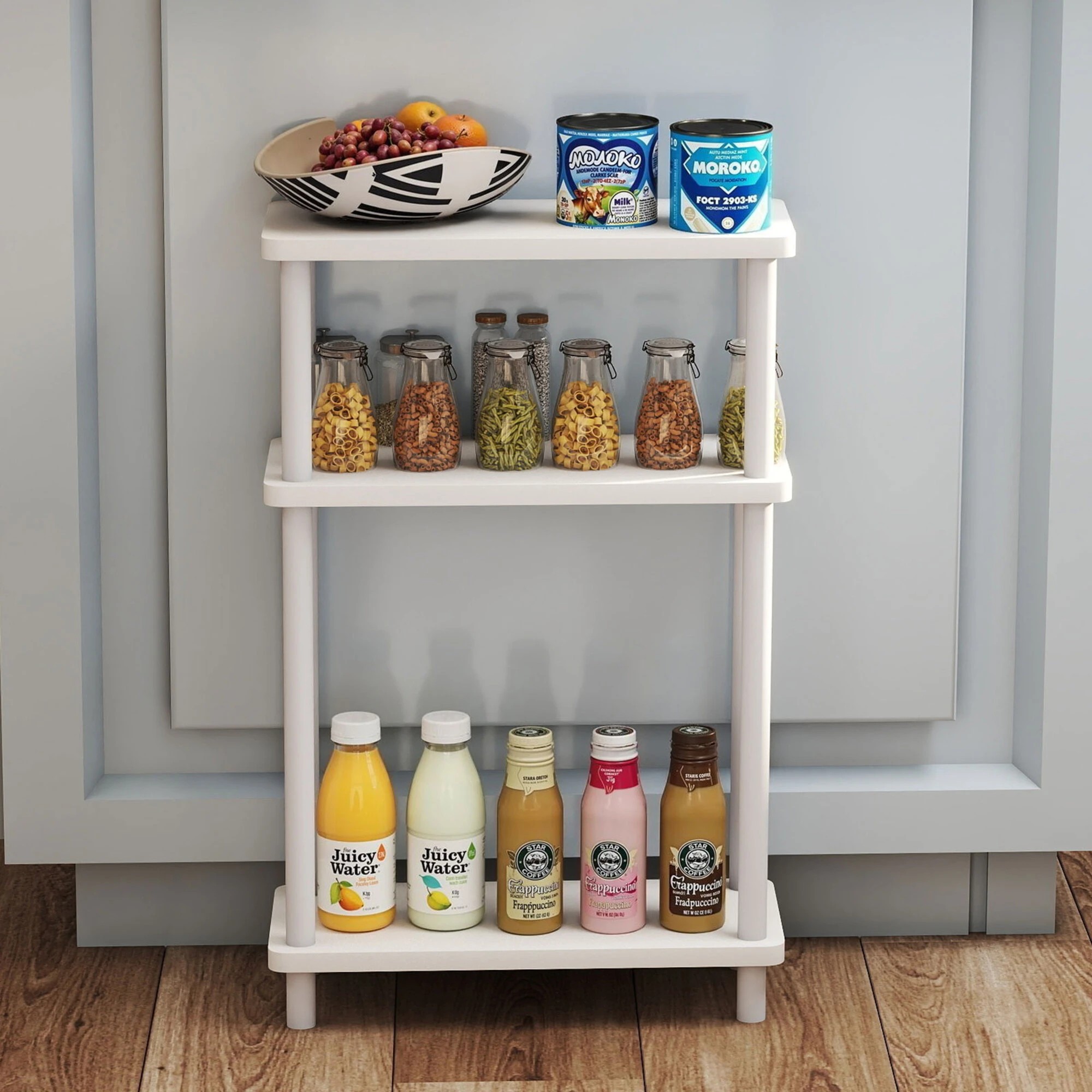 8 Levede 3‑Tier Side Table - White, 8 of 9