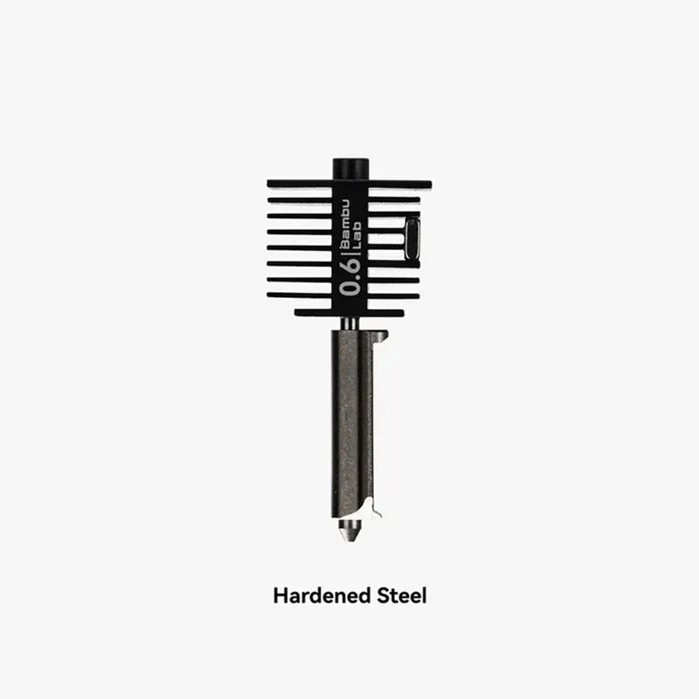 1 Bambu Lab Hotend with Hardened Steel Nozzle 0.6mm A1 Mini/A1, 1 of 1