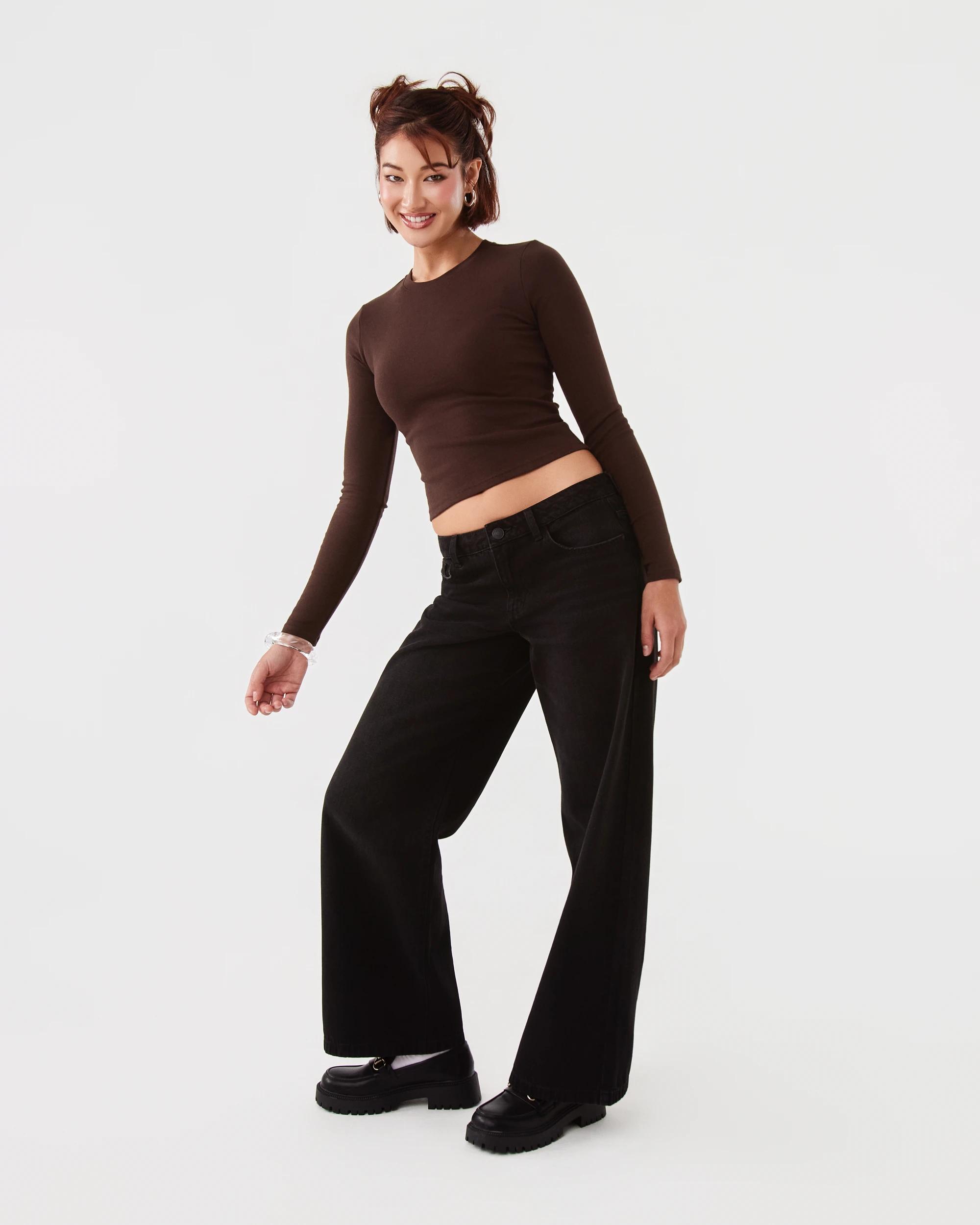 3 Long Sleeve Neat Fit T-shirt Melt Brown, 3 of 6