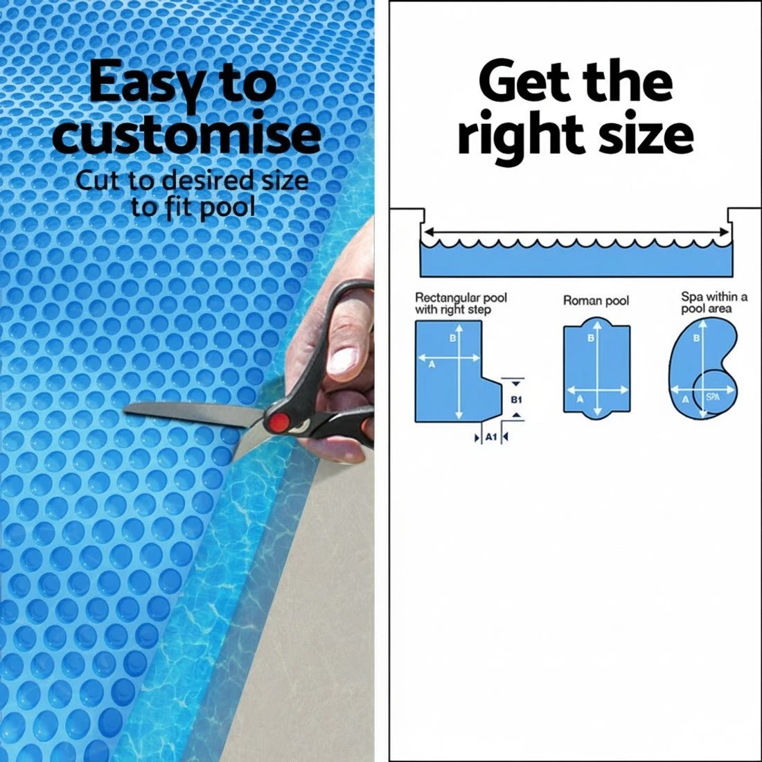 6 Aqua Buddy Pool Cover 600 Micron Bubble Heat Solar Blanket   10.5x4.2m - Multi, 6 of 7