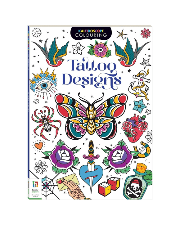 Kaleidoscope Colouring: Tattoo Designs - Book