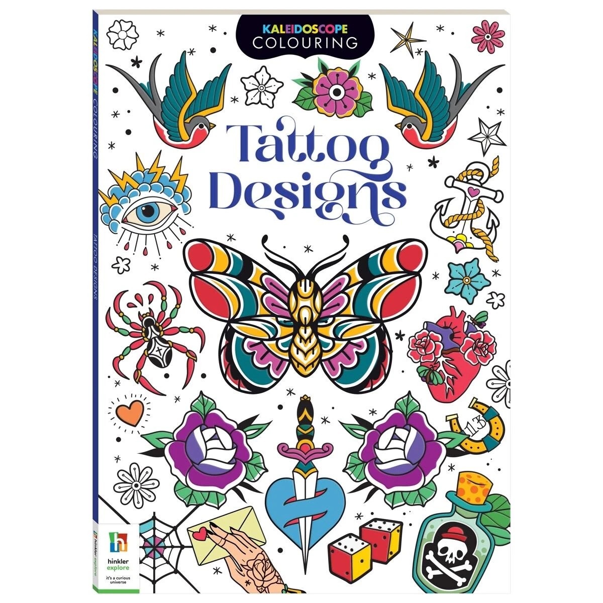 1 Kaleidoscope Colouring: Tattoo Designs - Book, 1 of 5