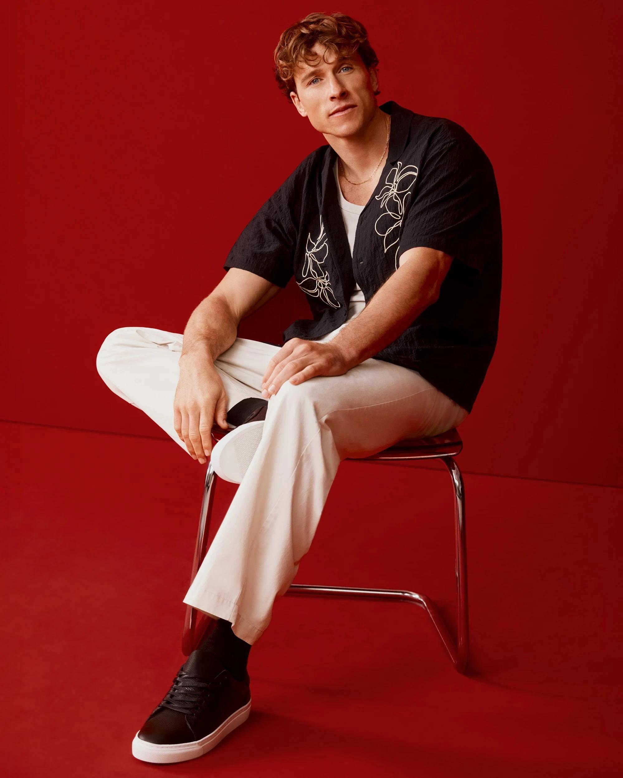 7 Commons Australian Cotton Short Sleeve Shirt FLORAL BLACK, 7 of 8