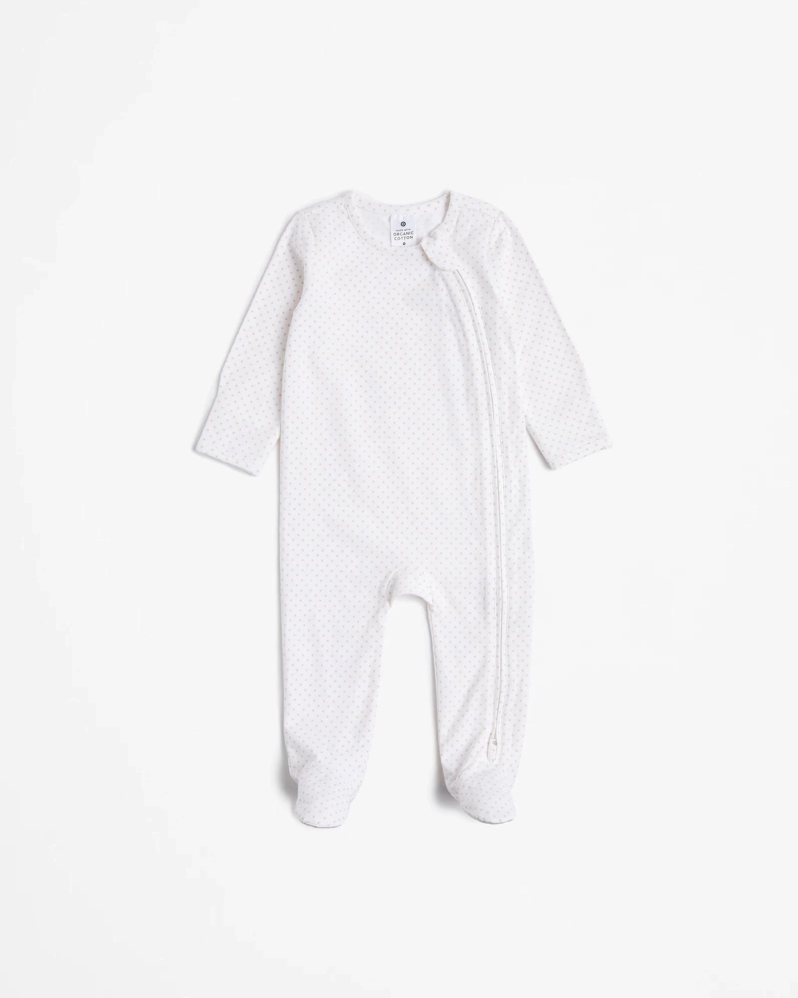 3 Target Baby Baby Organic Cotton Print Zip Coveralls 3 Pack OYSTER GRAY, 3 of 5