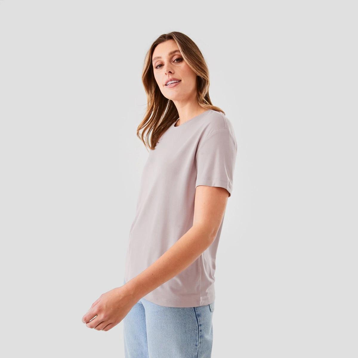 2 Short Sleeve Drape T-shirt Storm Pnk, 2 of 6