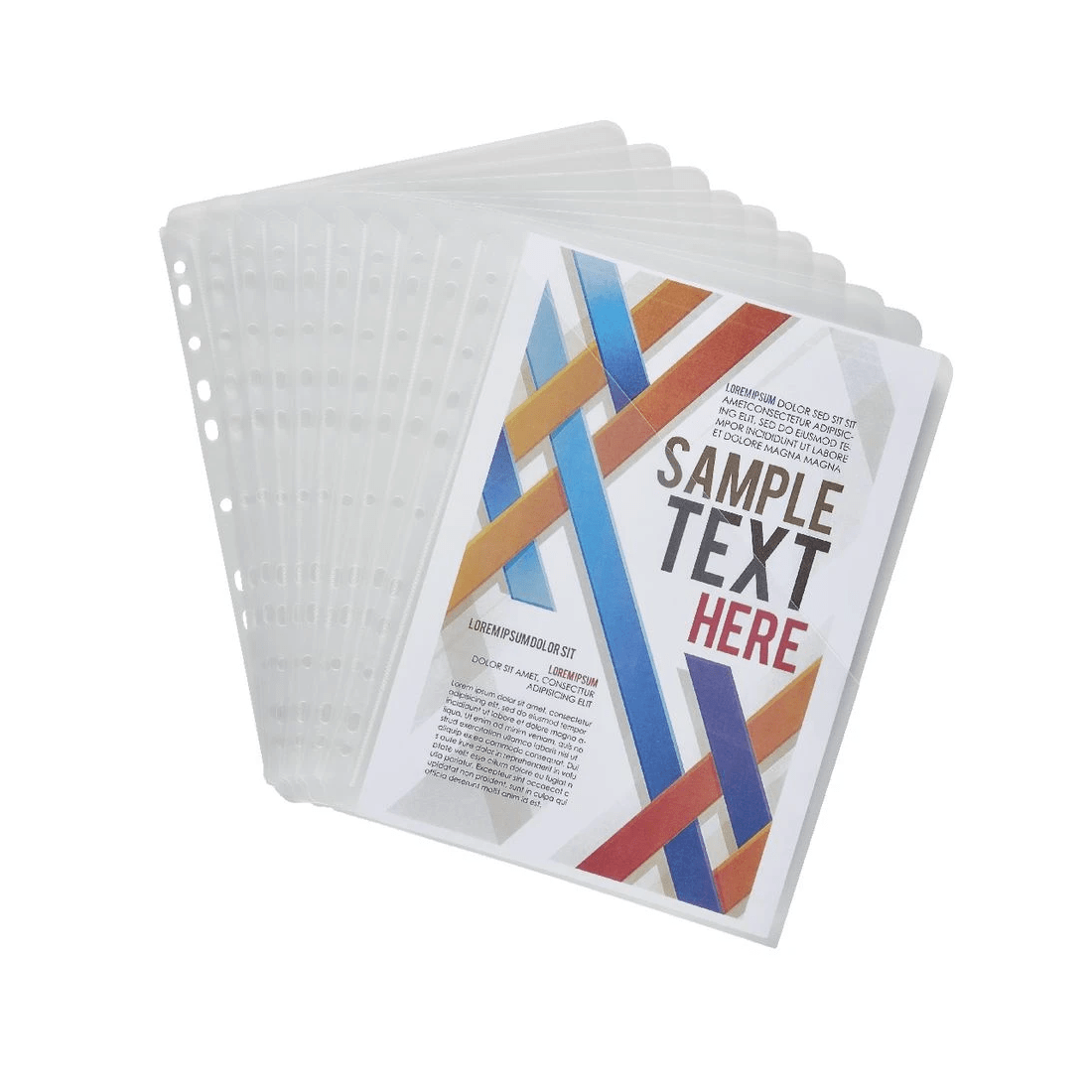 2 J.Burrows Binder Document Holder A4 Clear 10 Pack, 2 of 4