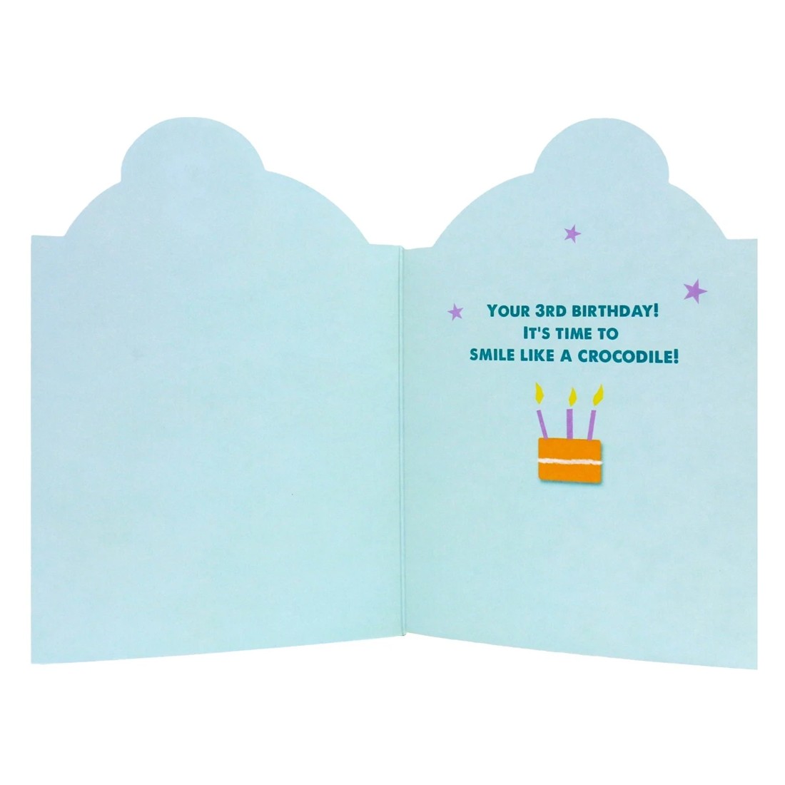 2 Connections from Hallmark 3rd Birthday Card - Smile, Crocodile, 2 of 3