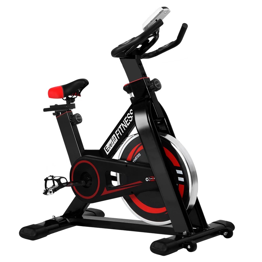 1 Everfit Spin Bike Exercise Bike Flywheel Cycling Home Gym Fitness Indoor - Black, 1 of 7