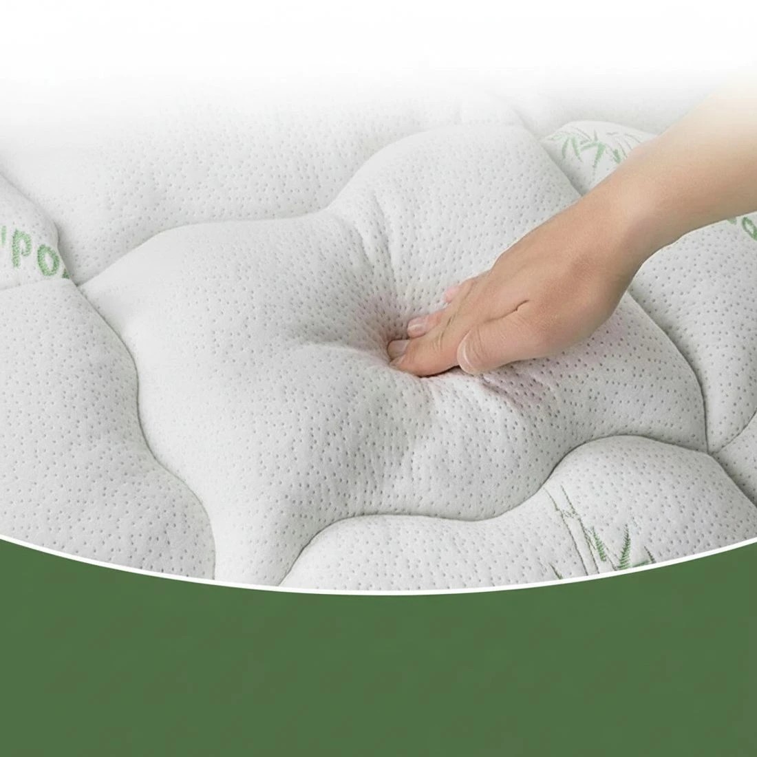 7 Giselle Mattress Topper 5cm Pillowtop toppers Bamboo King - White, 7 of 9