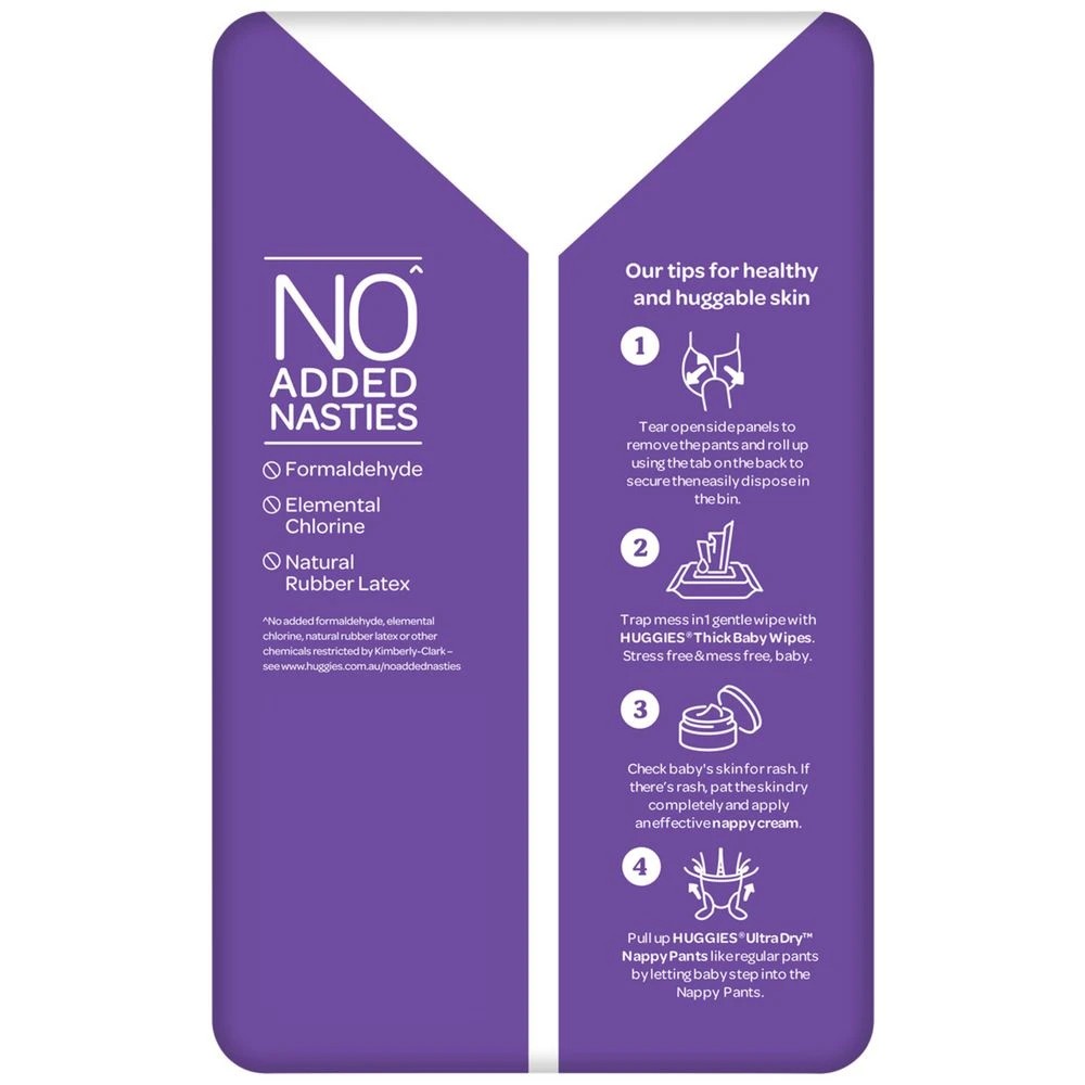 4 Huggies Nappy Pants Walker Girl 26 Pack, 4 of 10