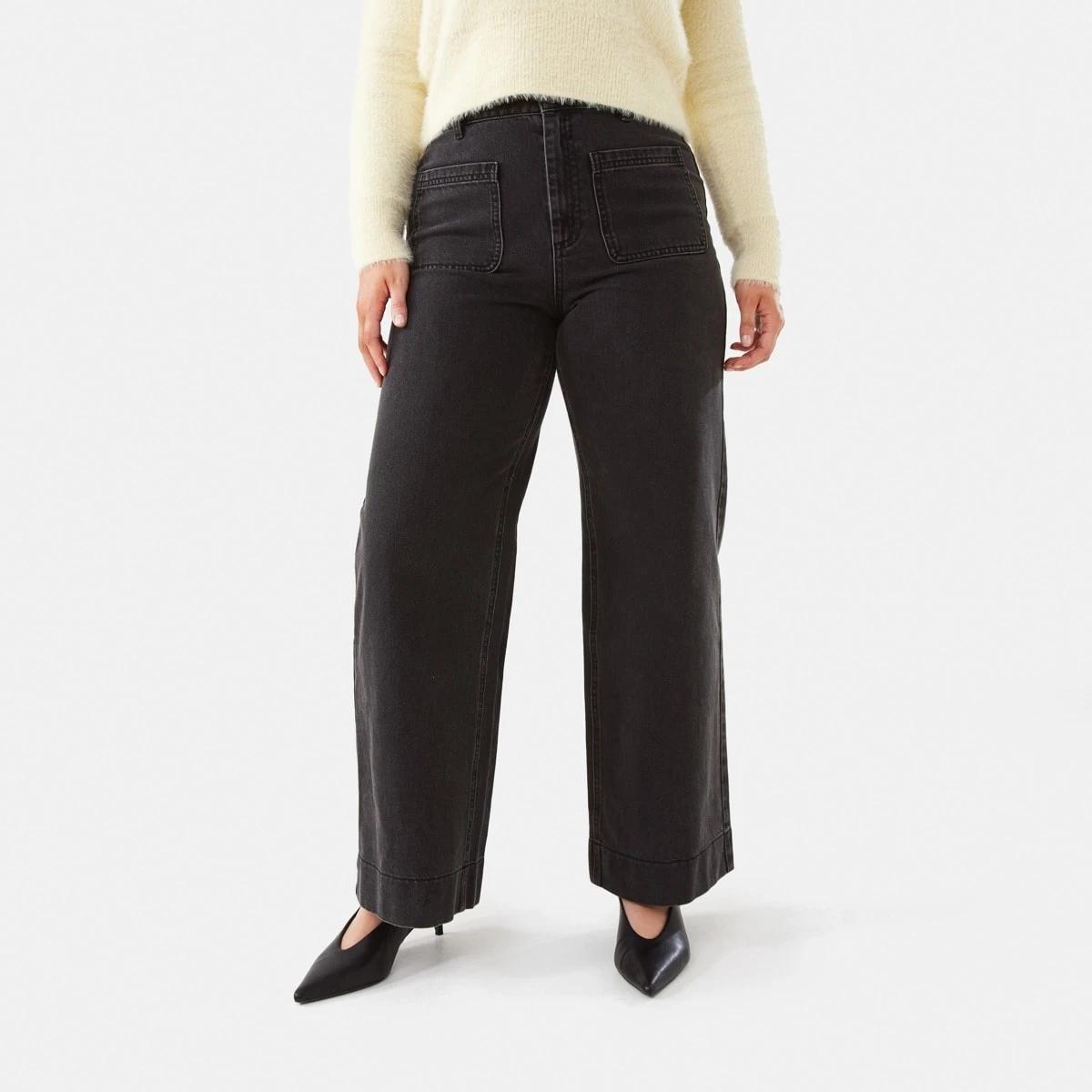 1 Wide Leg Pocket Jeans BLACK WASH, 1 of 7