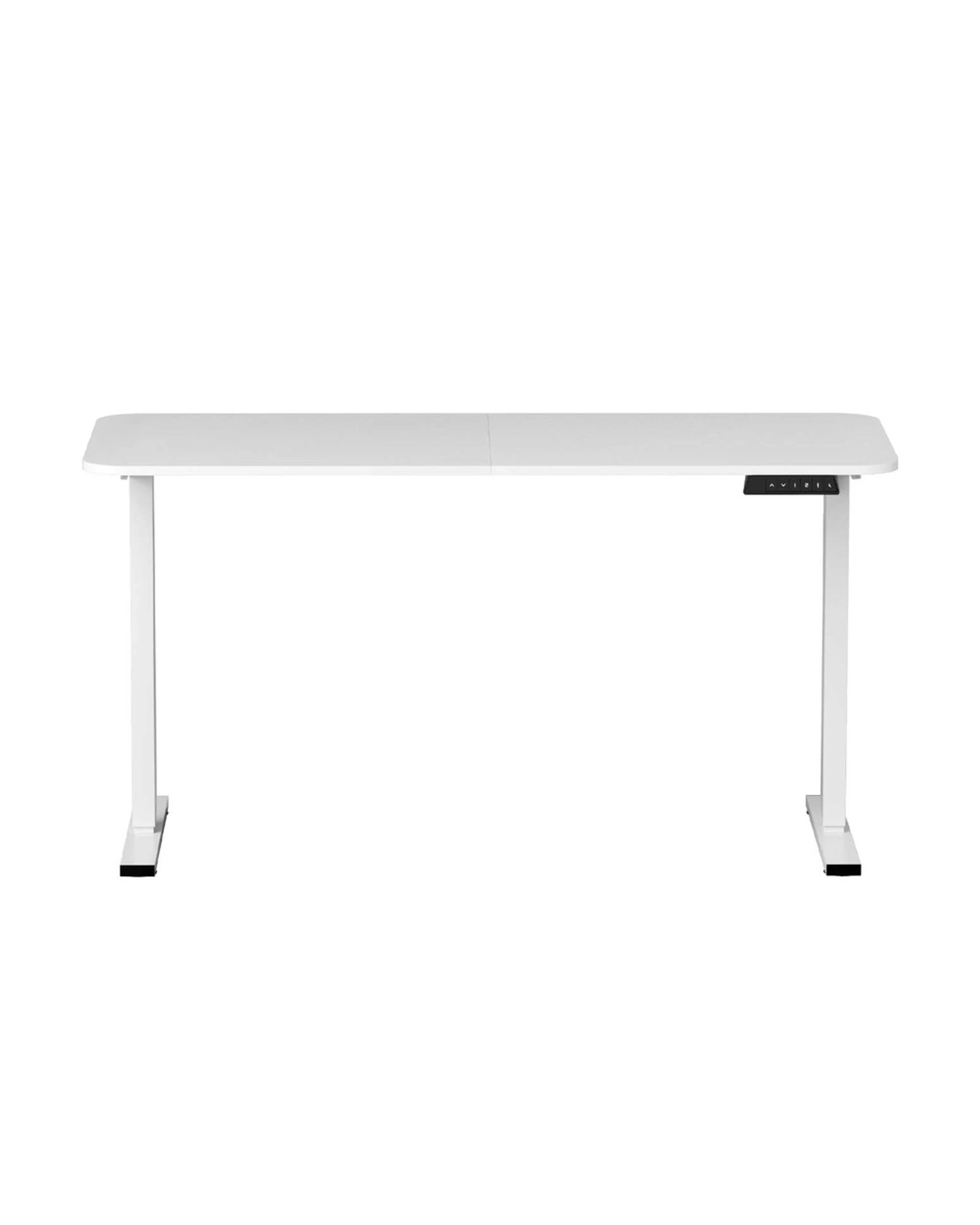 3 Artiss Electric Standing Desk 140cm Adjustable Height Motorised Home Office Desk - White, 3 of 7