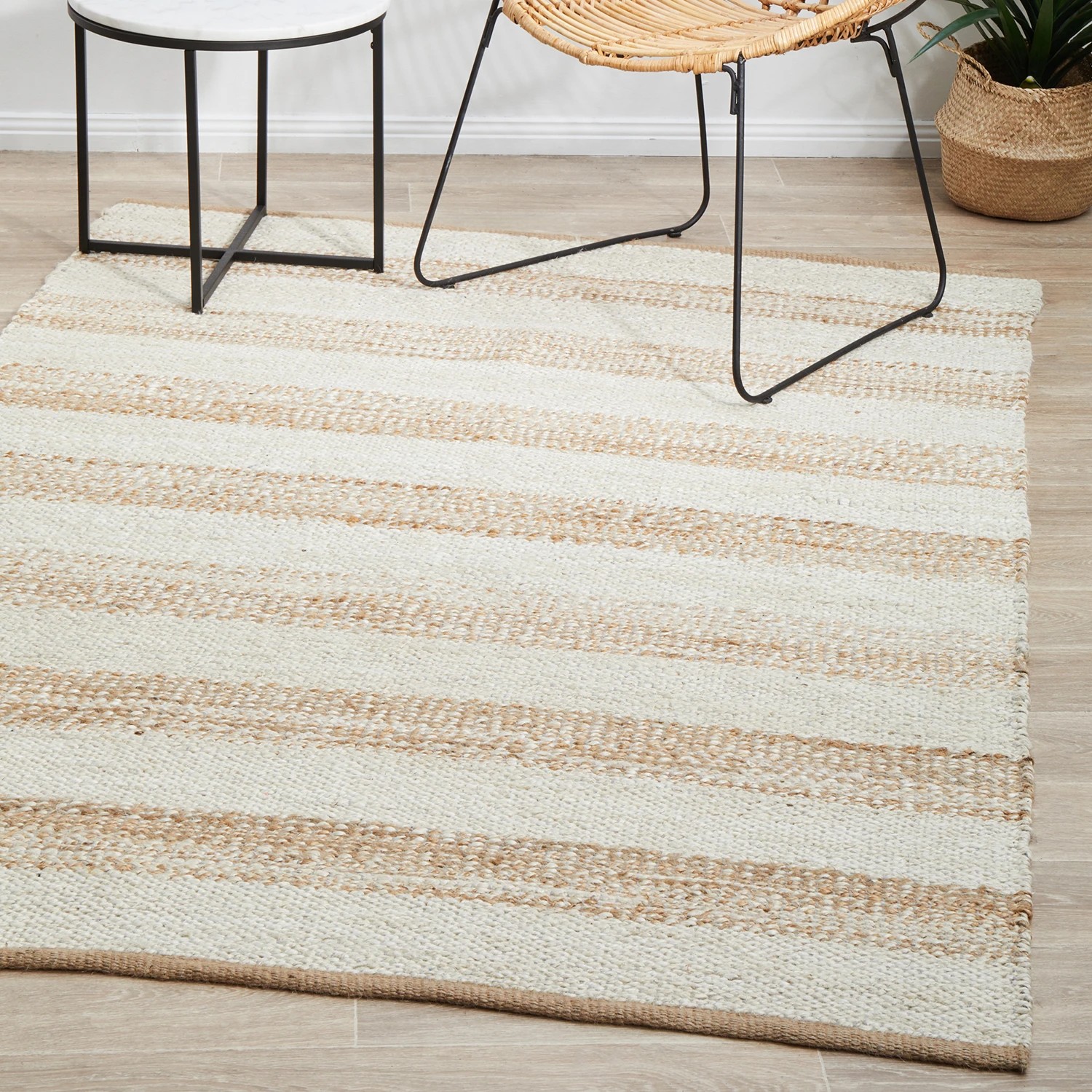 4 Common Ground Rugs Noosa 555 400x300cm - Extra Extra Large Hand Braided Jute Floor Rug - Natural, 4 of 7