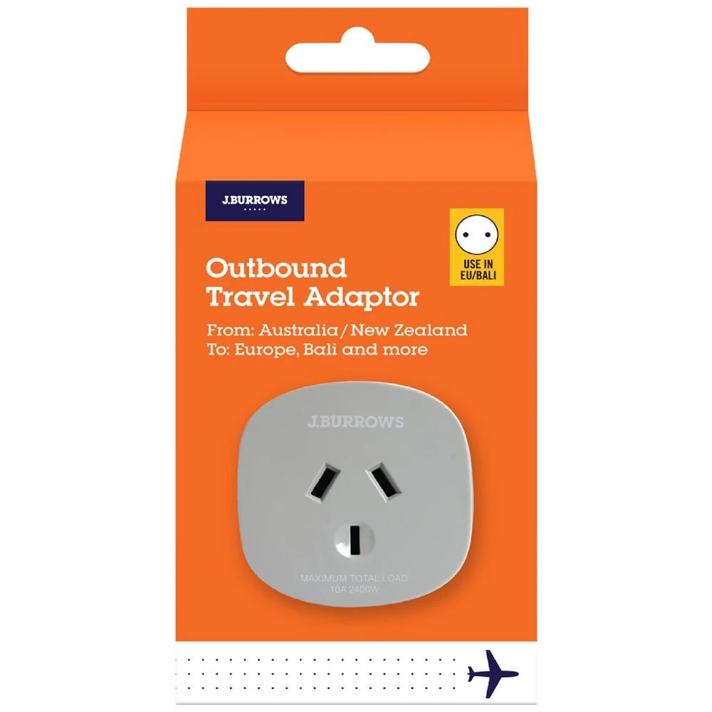 1 J.Burrows Outbound Travel Adaptor Europe & Indonesia, 1 of 5