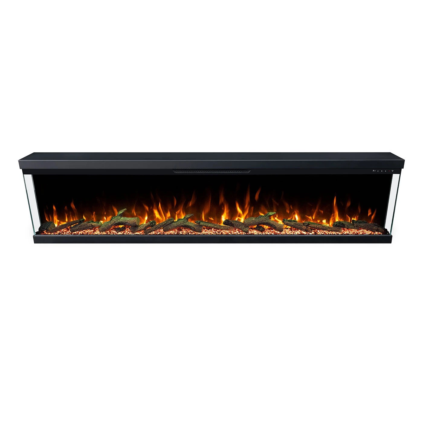 5 Moda Living Aspen 84 inch 3-Sided Electric Fireplace - Black, 5 of 7