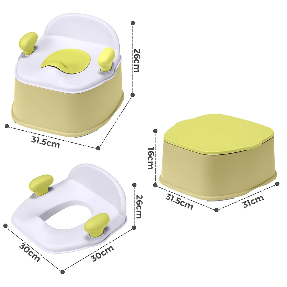 2 PlayPals 3-in-1 Kids Potty Trainer Seat with Interactive Musical Mat - Green, 2 of 3