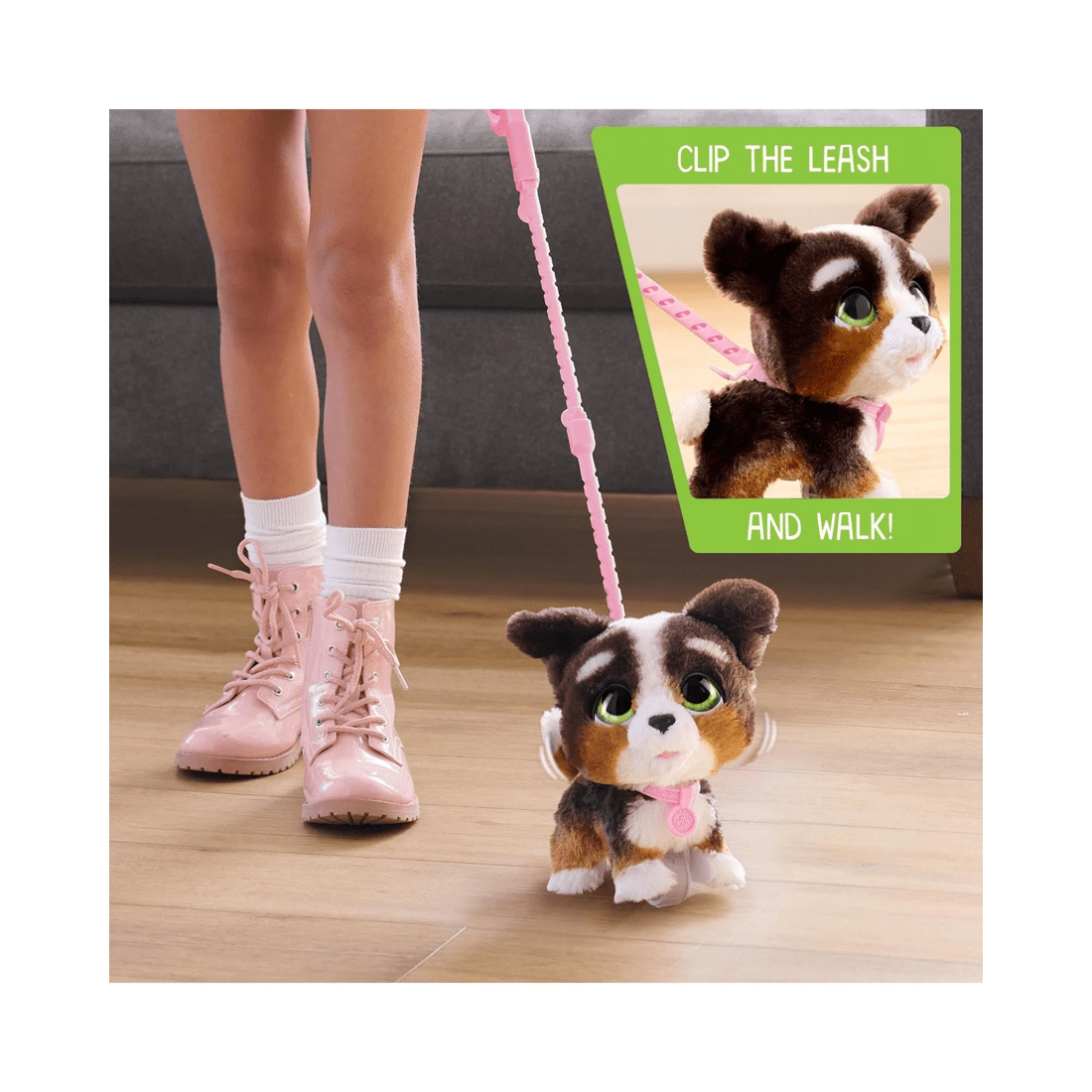 3 Hasbro FurReal Walk-A-Lots Bernedoodle, 3 of 7