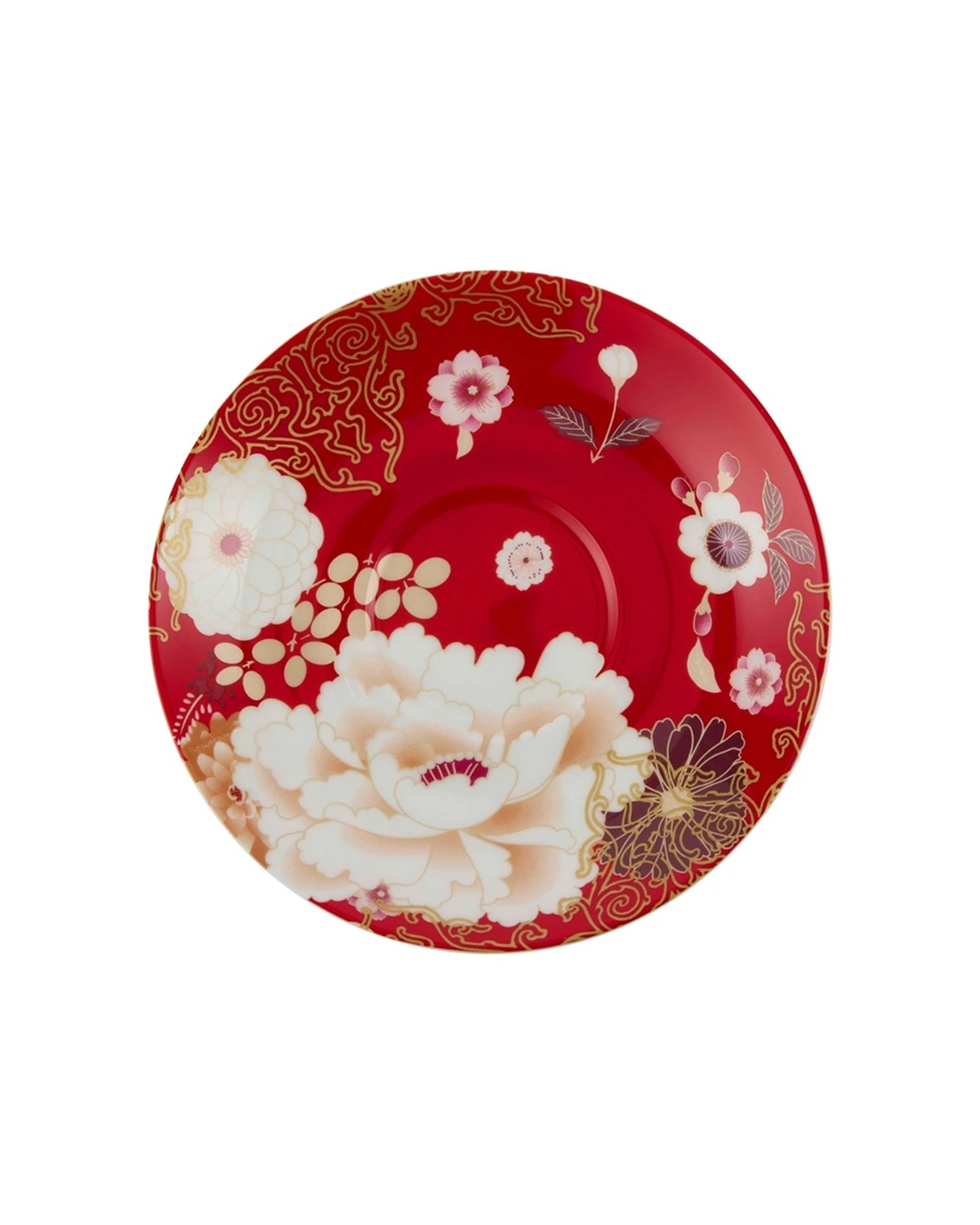 2 Maxwell And Williams Cup Saucer 2pc Fine Bone China 300ml Gift Boxed Set - Red, 2 of 3