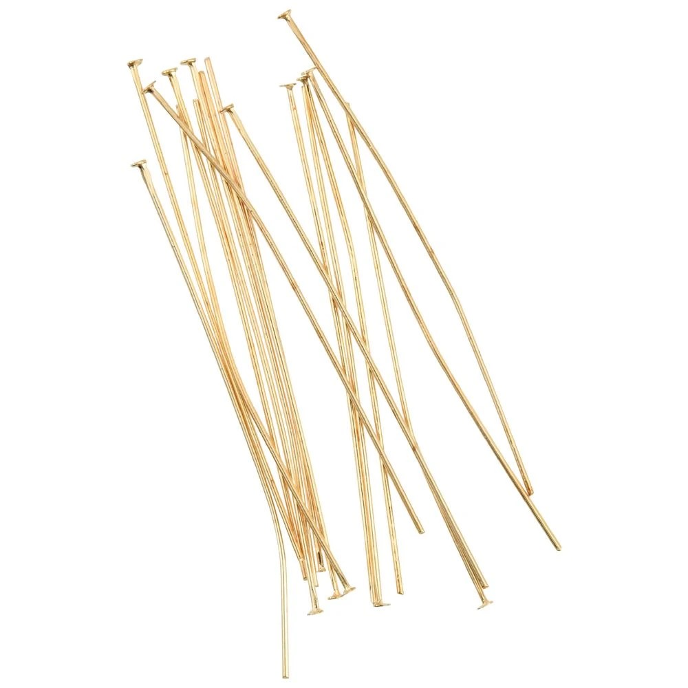 2 Born Head Pins 60mm 15 Piece Gold, 2 of 2