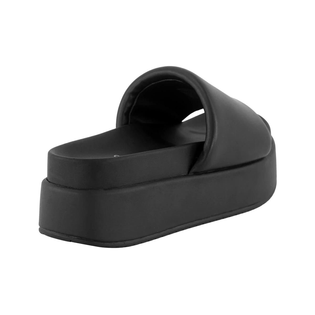 4 Casual Mule Platform Heels BLACK, 4 of 5