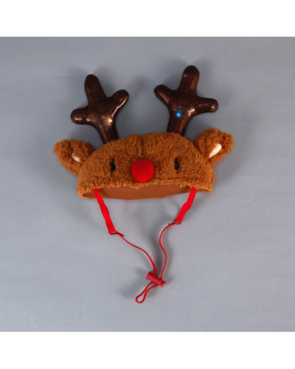 Pet Light Up Reindeer Hat