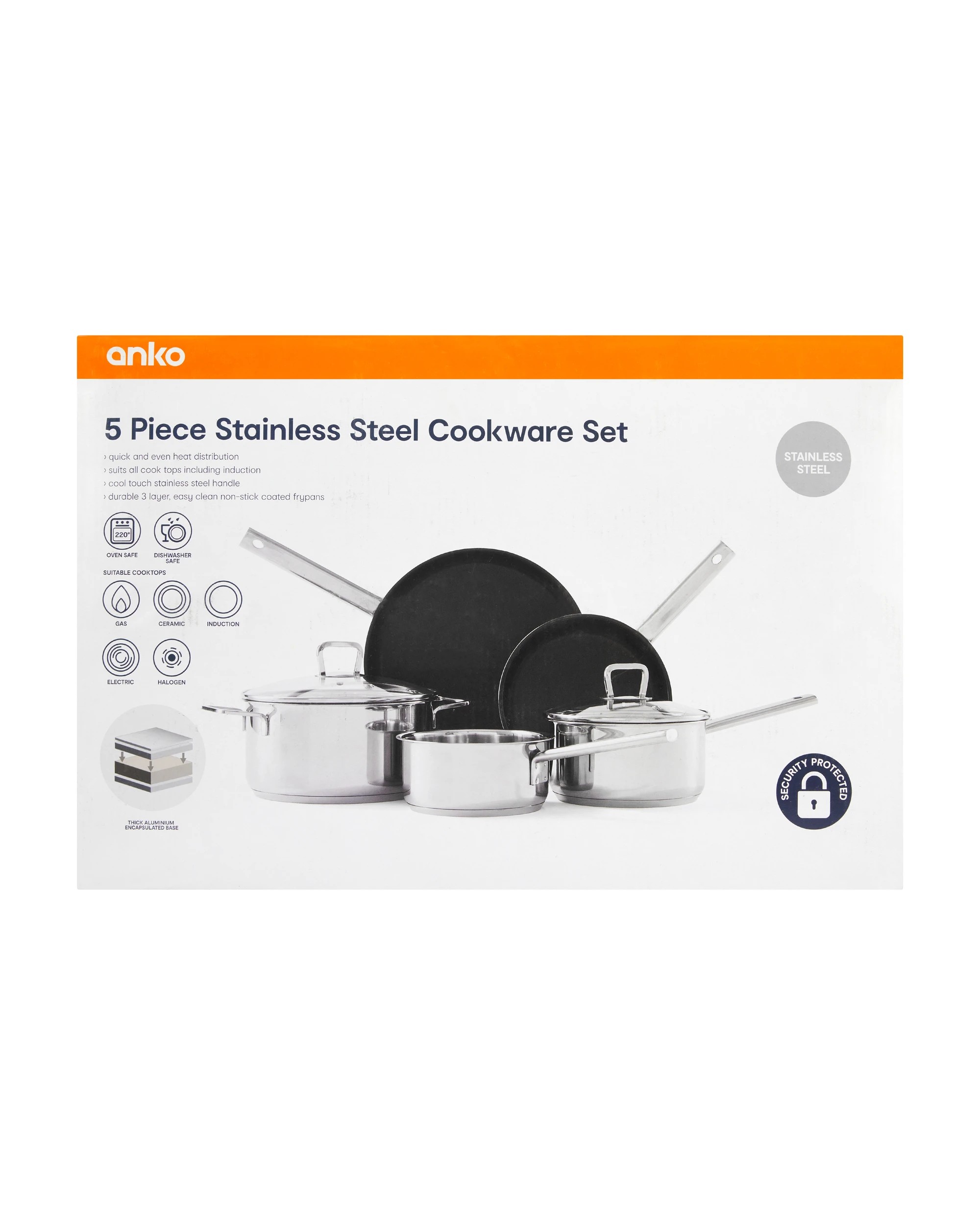 10 5 Piece Stainless Steel Cookware Set, 10 of 10