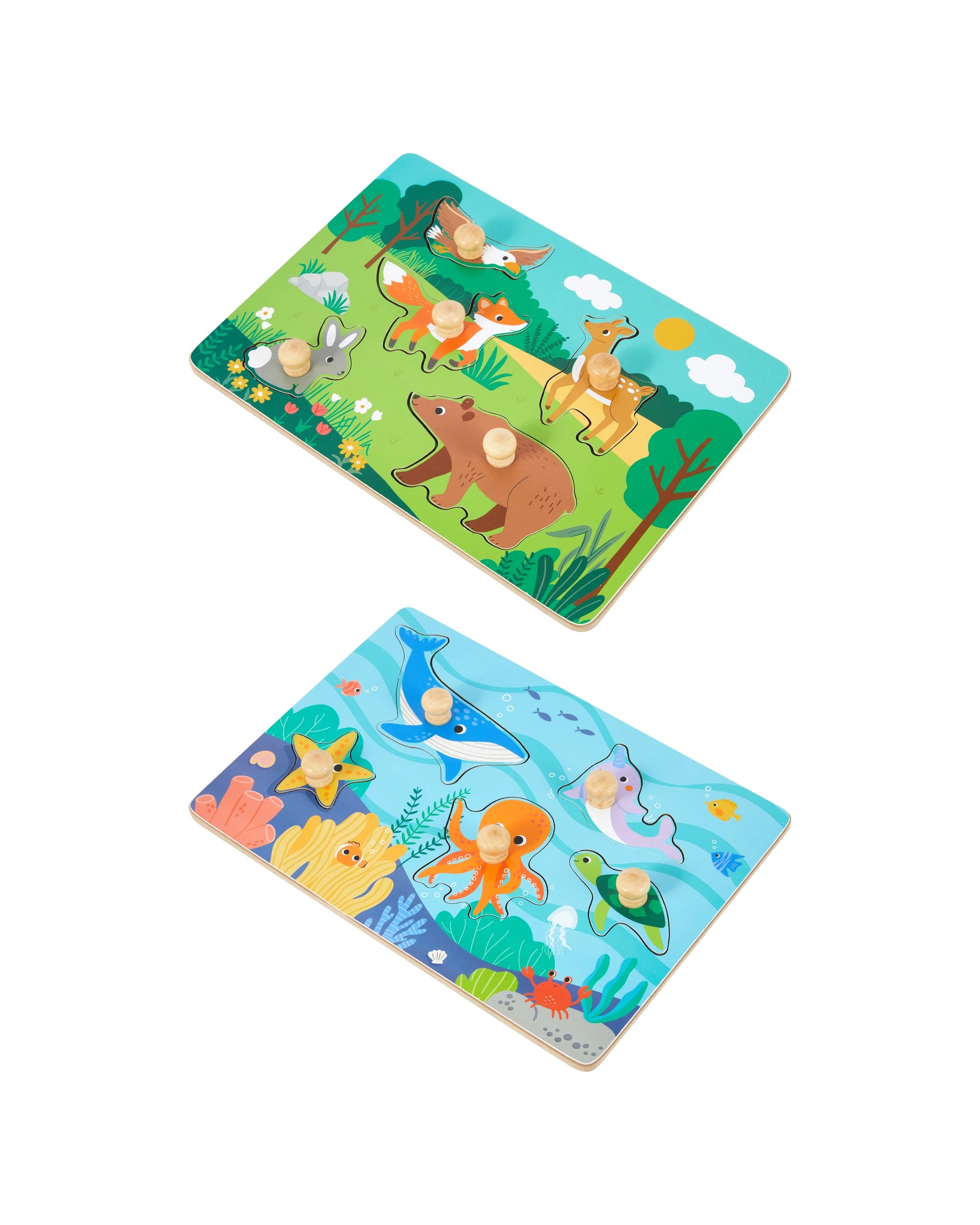 3 Wooden Animal Puzzle - Assorted, 3 of 6