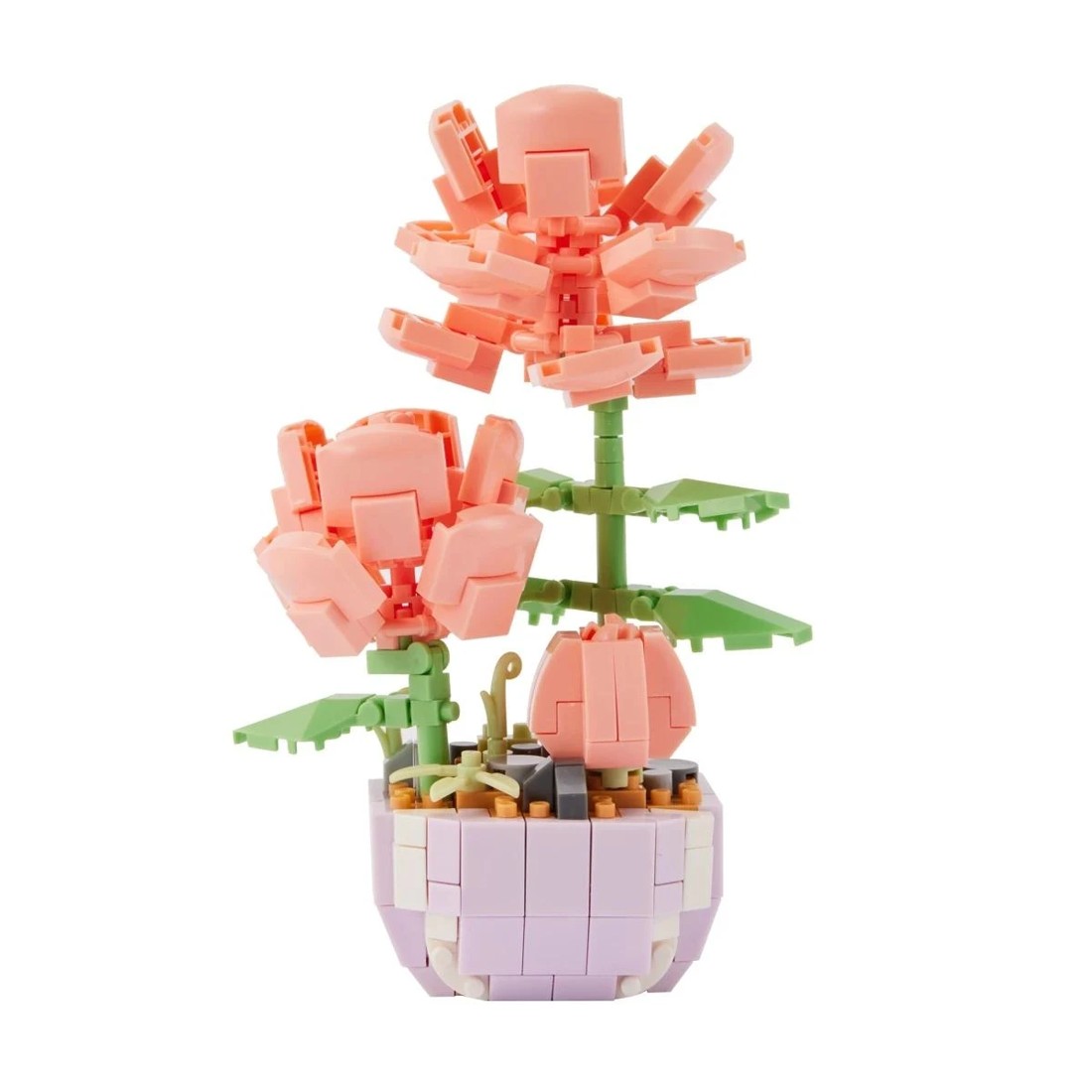 3 Mini Blocks Flower Series: Mini Flower Pot Playset - Assorted, 3 of 10