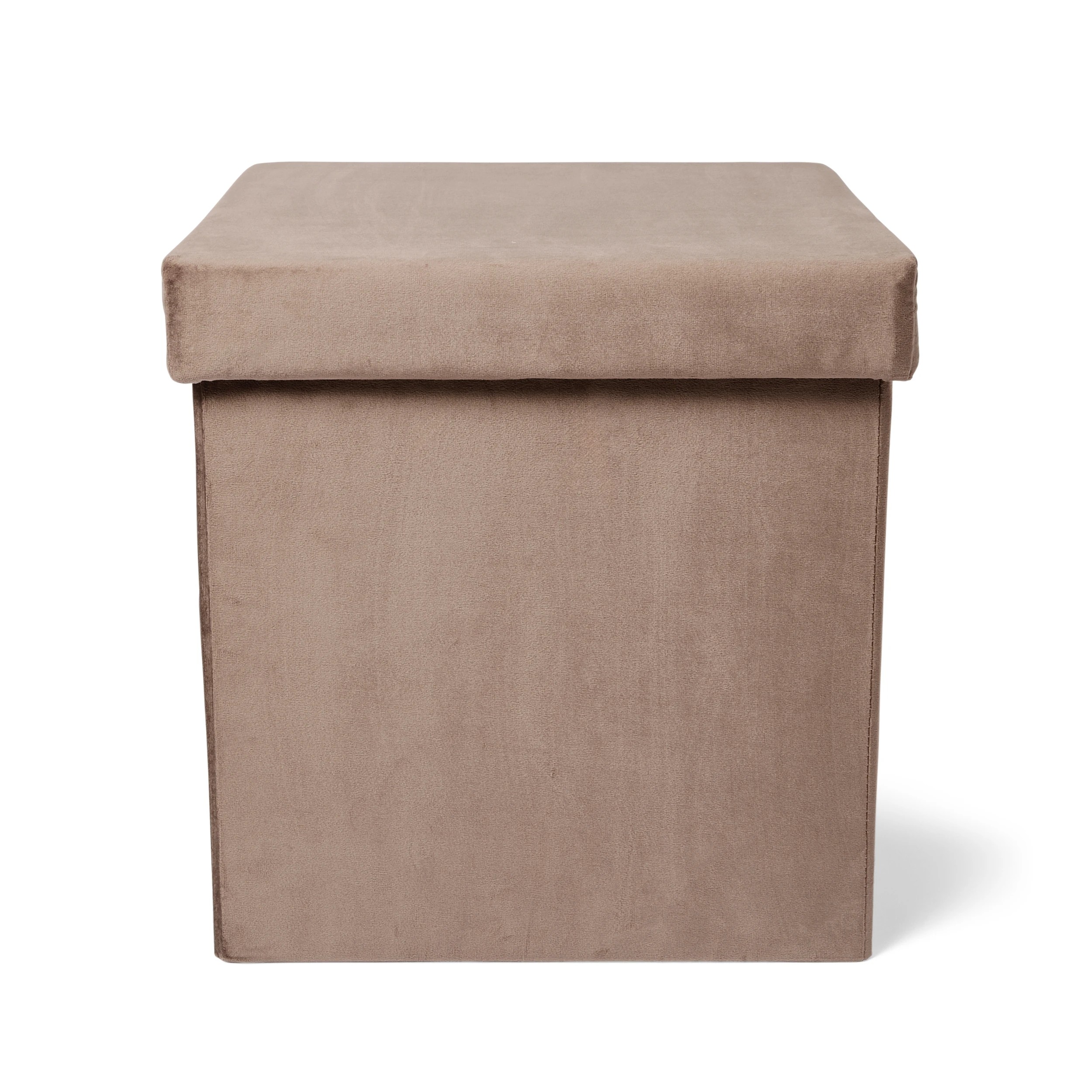 5 Square Storage Ottoman - Chocolate, 5 of 10