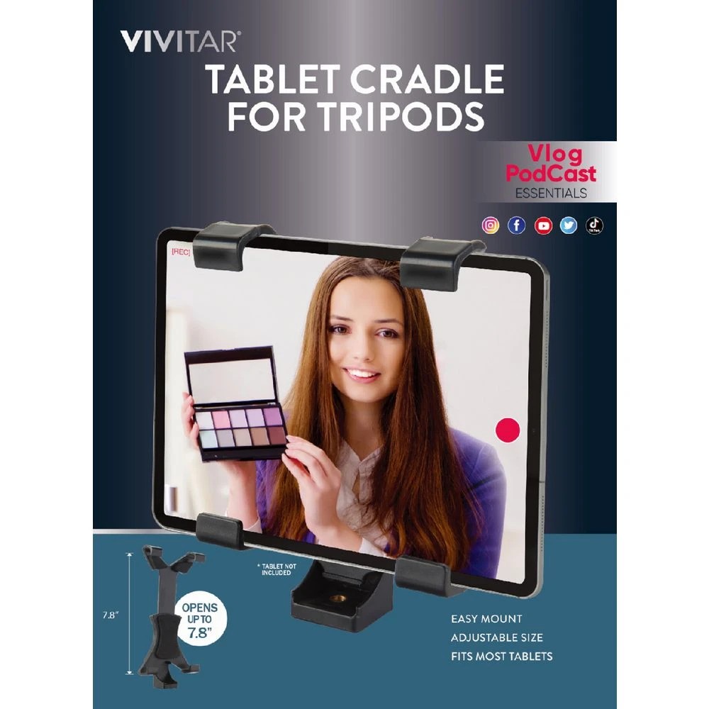 4 Vivitar Tablet Tripod Adapter Black, 4 of 4