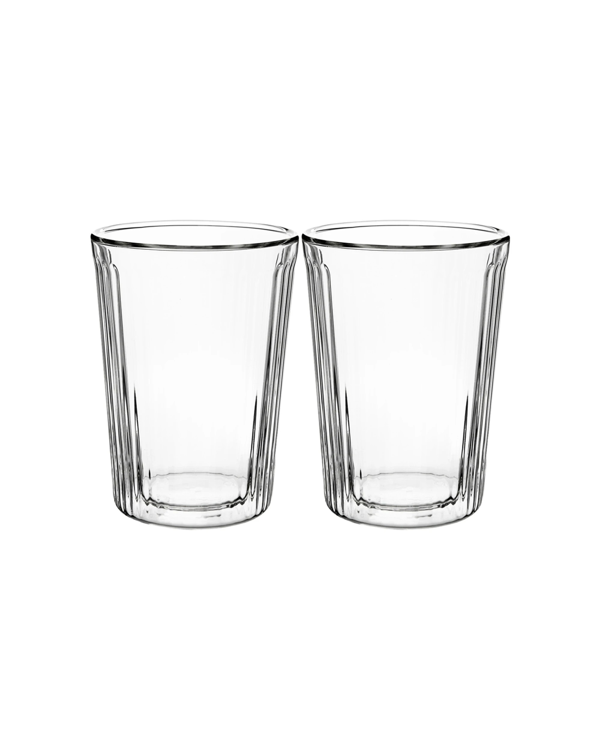 2 Maxwell & Williams Stripey 2 Pack Double Wall Borosilicate Cups 360ml
 - Plain, 2 of 3