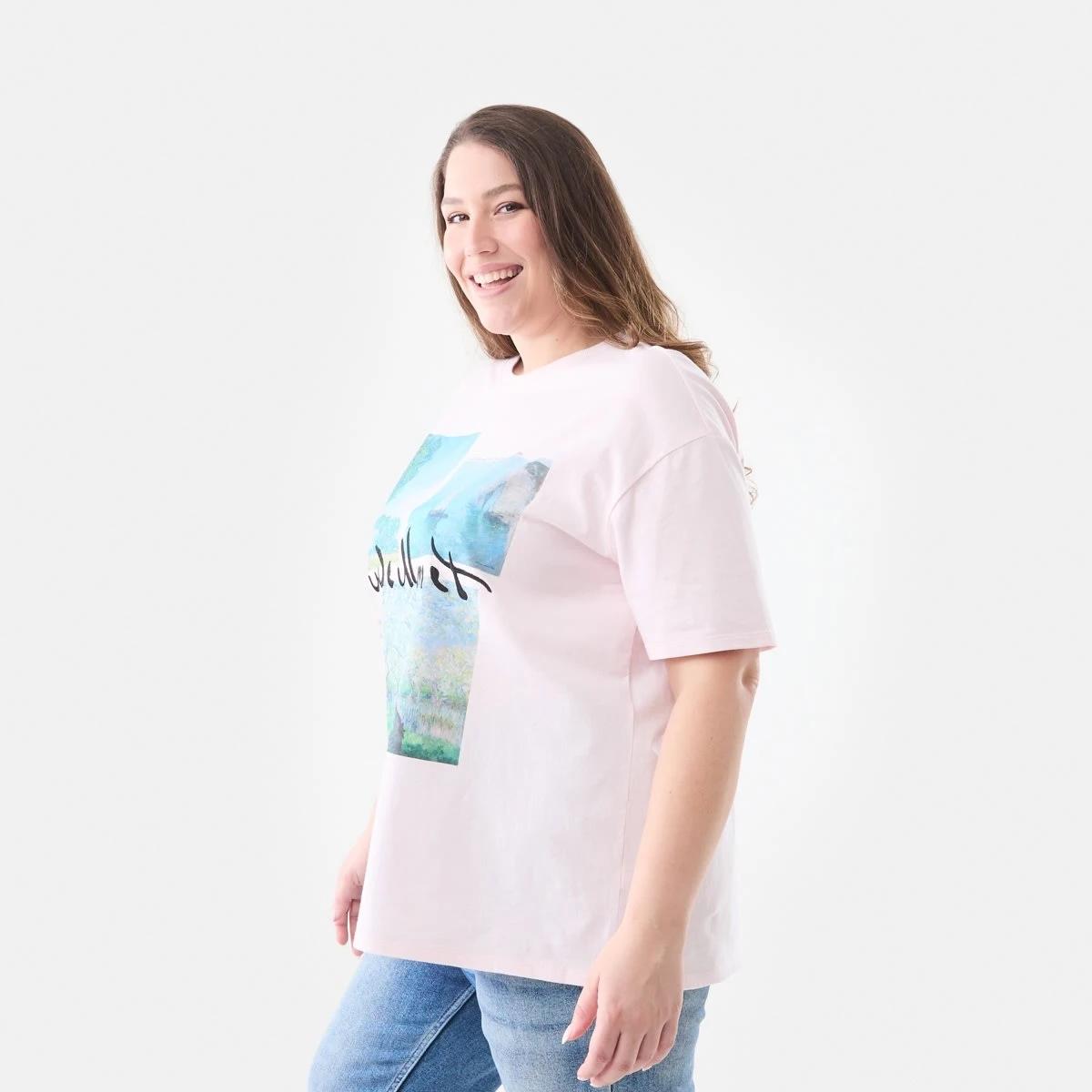 2 Curve Claude Monet License Short Sleeve T-shirt Monet, 2 of 5