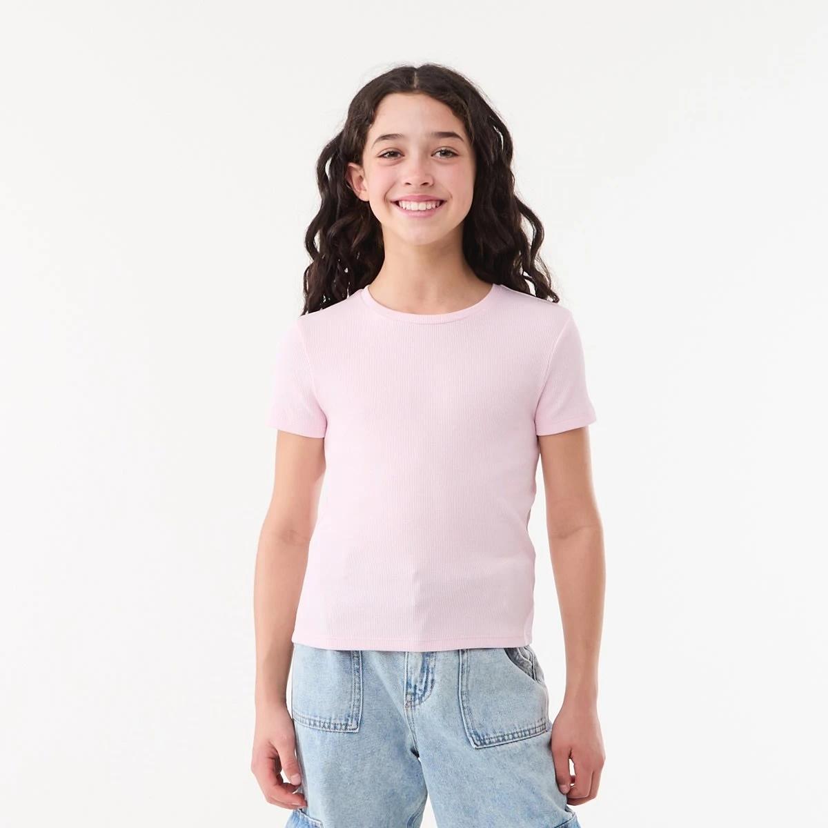1 Short Sleeve Rib Top BALLERINA, 1 of 6