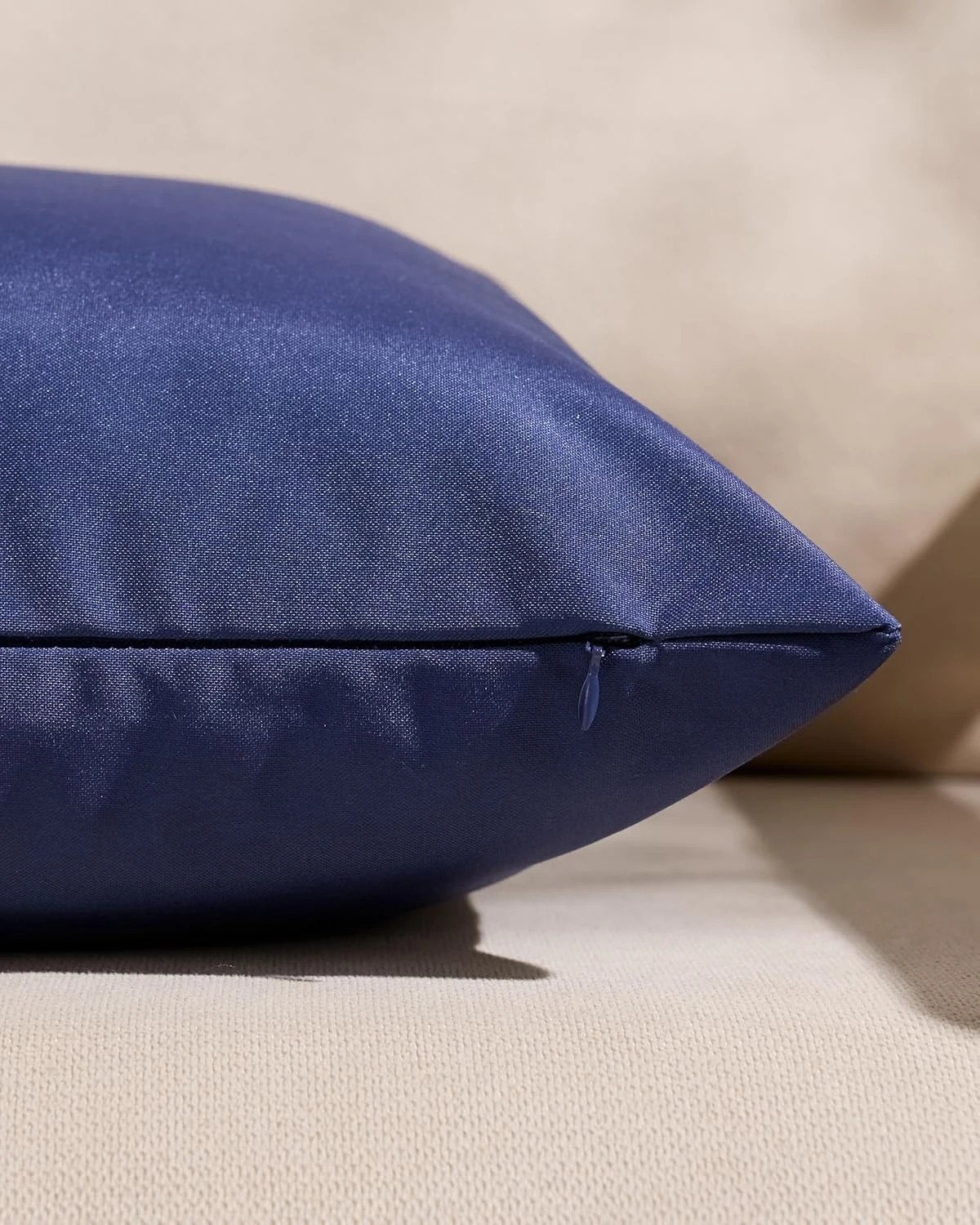 3 Gioia Casa 2-Pack Outdoor Waterproof Cushion Covers - Navy Blue, 45×45cm, 3 of 3