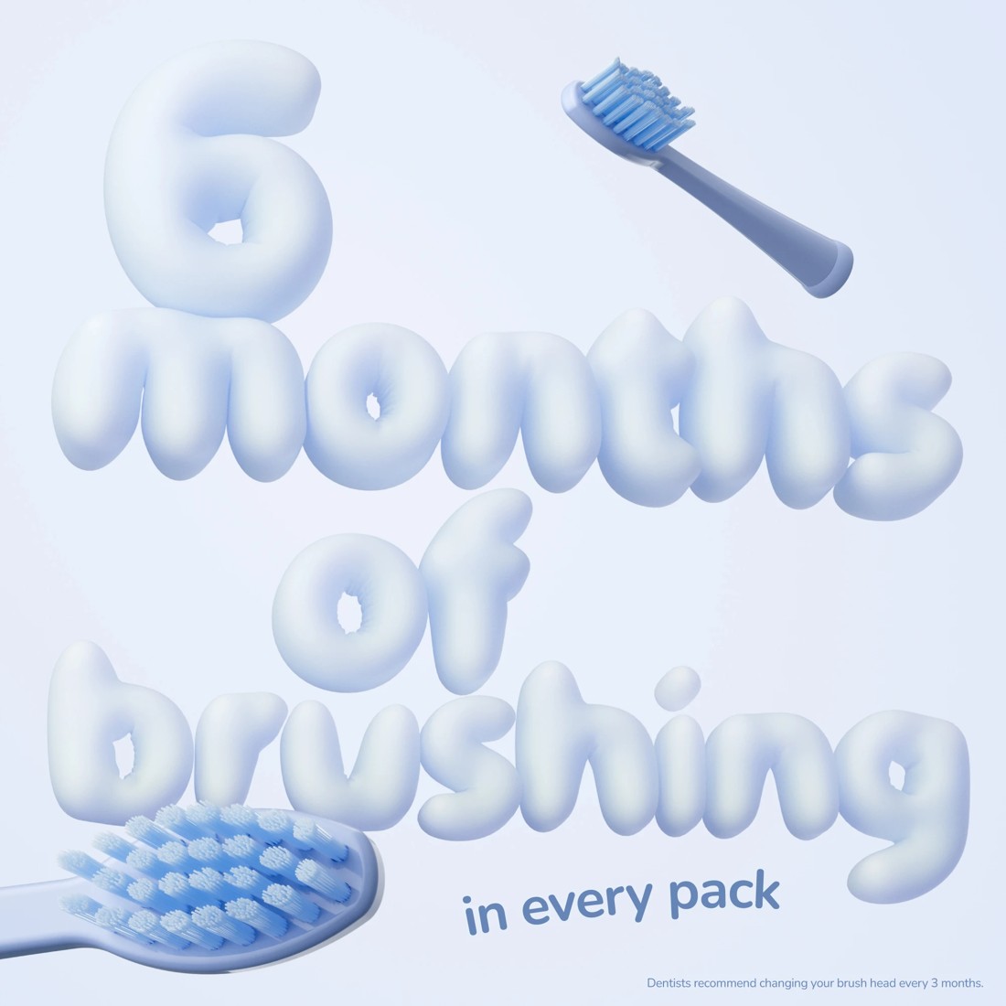 3 Original Squishmallows 2 Pack Ordo Sonic Kids Battery Brush Heads - Samir, 3 of 6