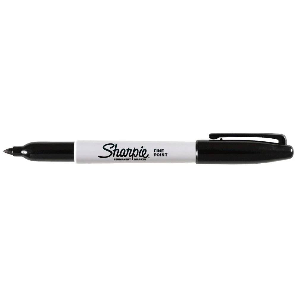 1 Sharpie Fine Permanent Marker Black, 1 of 5