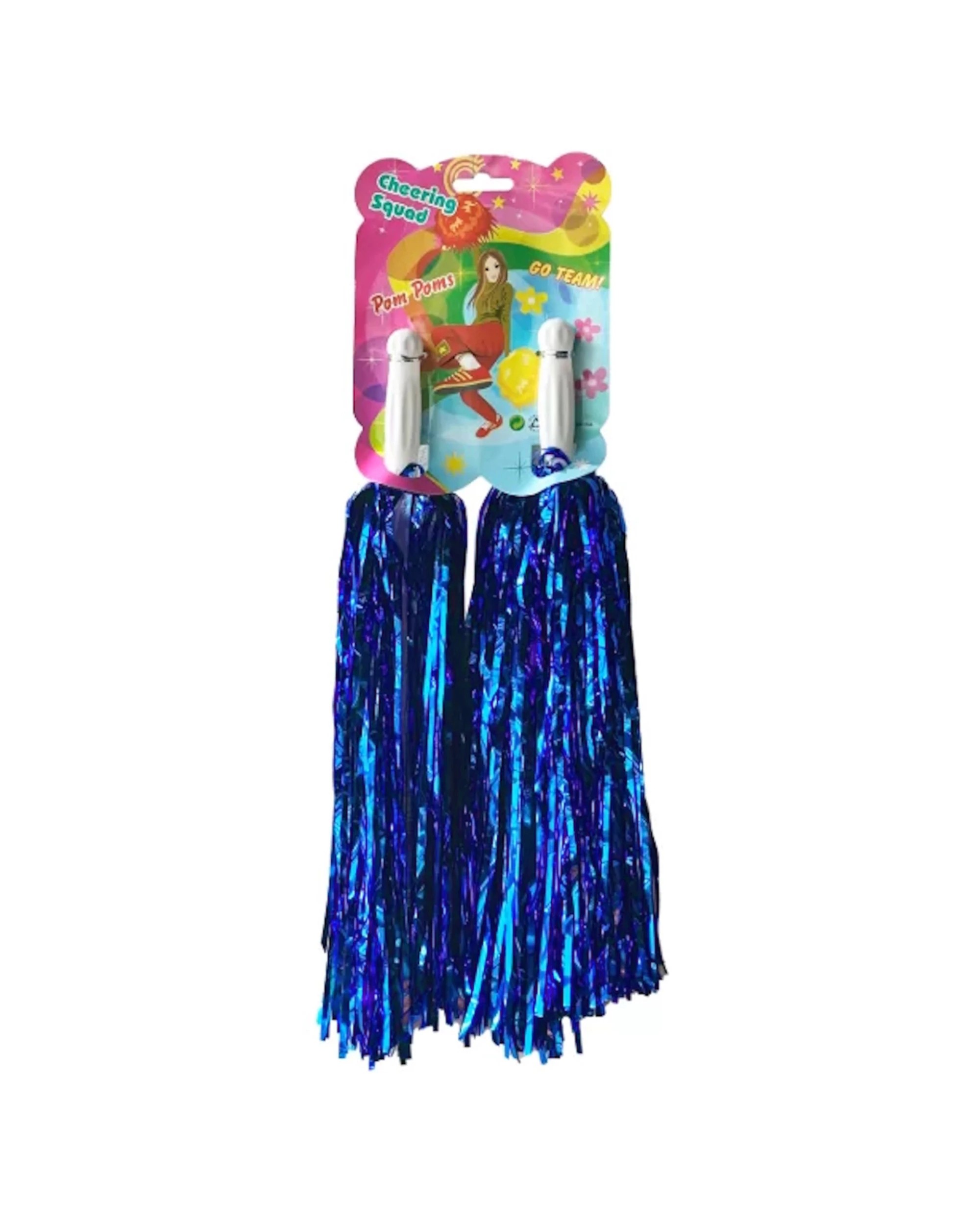 2 Party Maker Pom Poms Set of 2 - Blue, 2 of 2