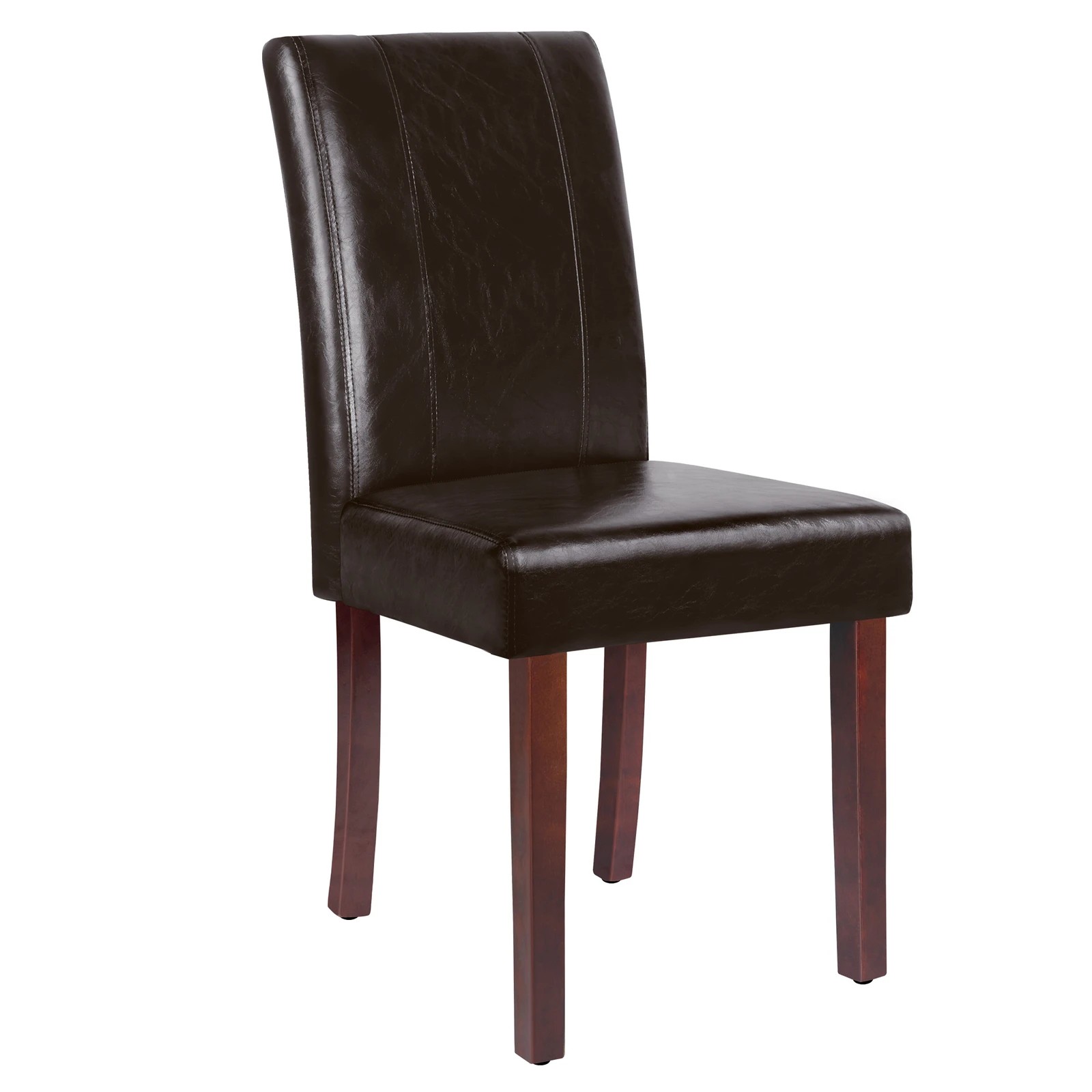 10 Alfordson 4x Dining Chairs Cafe Kitchen High-Back Chair Glossy PU Leather - Brown, 10 of 10