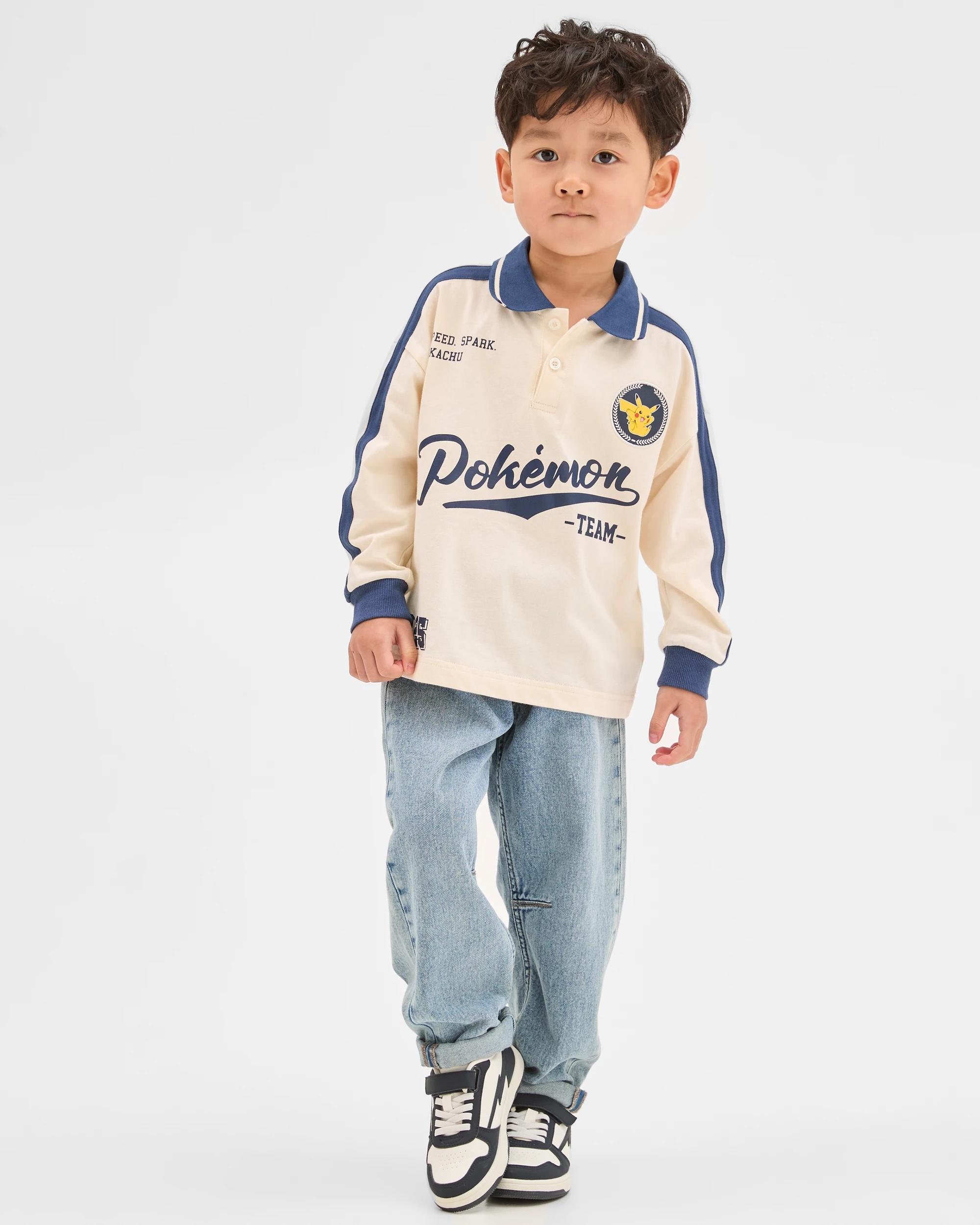 2 Pokemon Rugby Jumper CREAM, 2 of 7