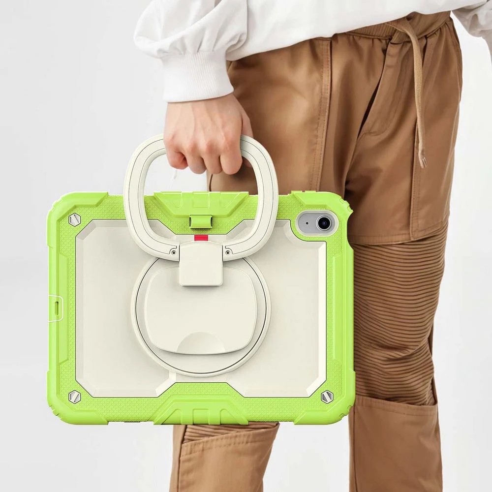 4 Studymate Bumper Case iPad A16/10th Gen 10.9" Green w handle, 4 of 10