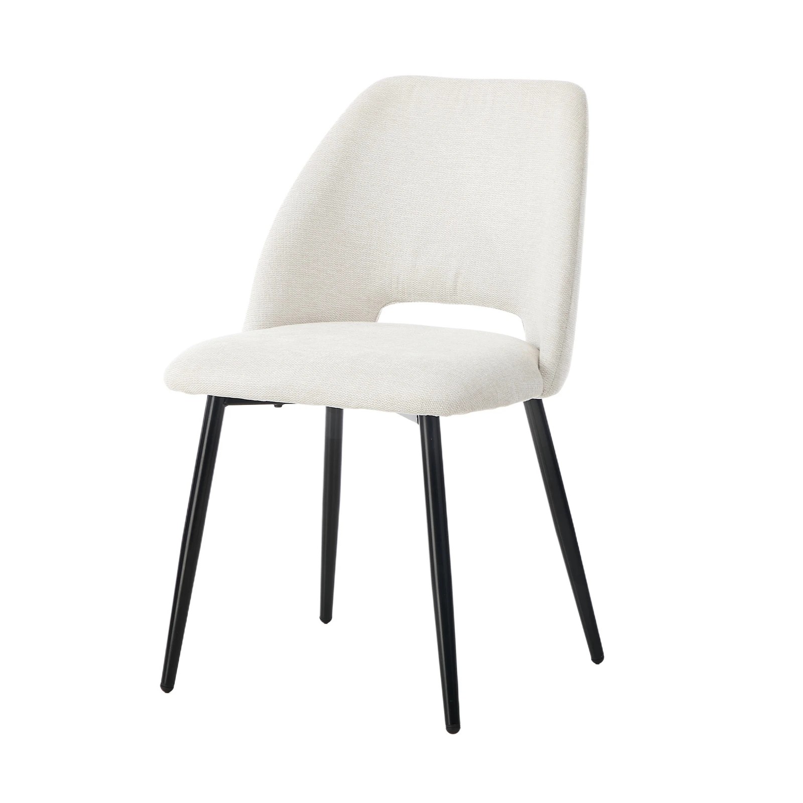 7 Oikiture 2x Dining Chair Accent Chairs Linen Fabric - Beige, 7 of 9