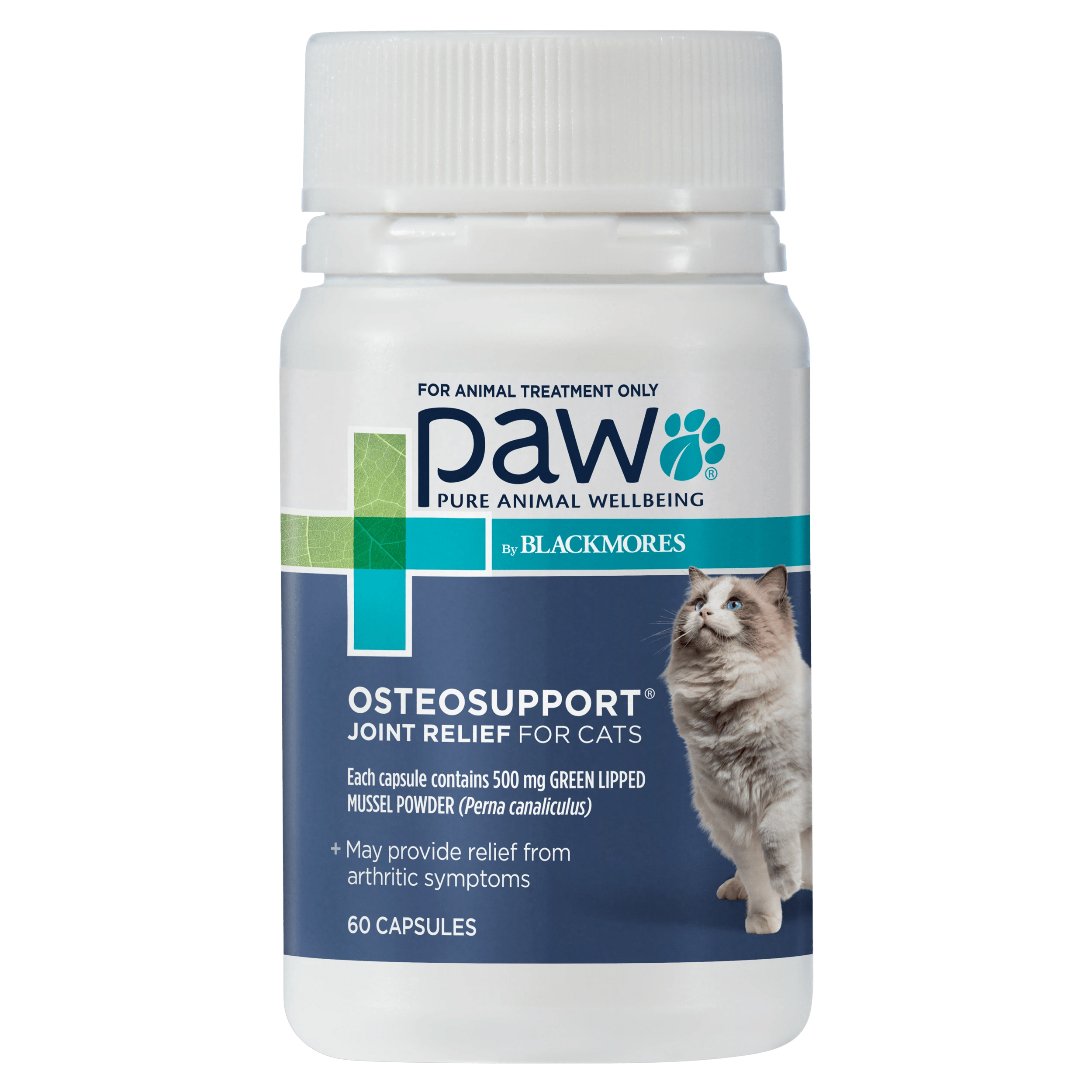 1 Paw Osteosupport Cat 60 Capsules, 1 of 2