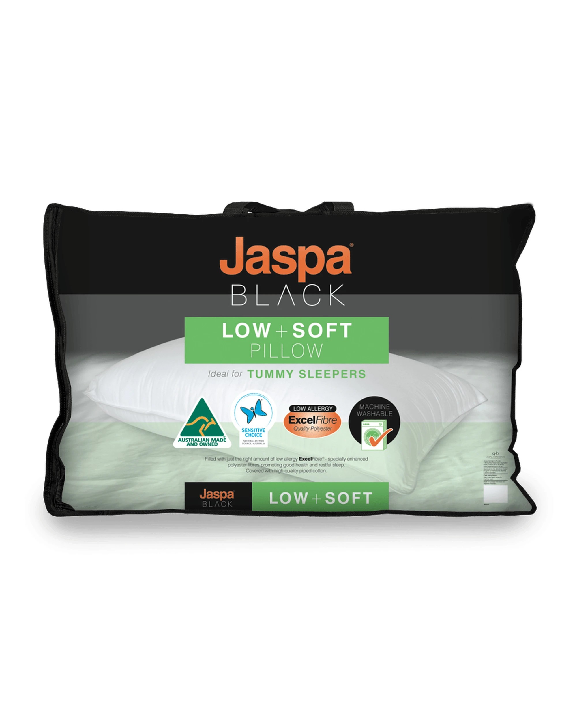 2 Jaspa Low & Soft Pillow - White, 2 of 3