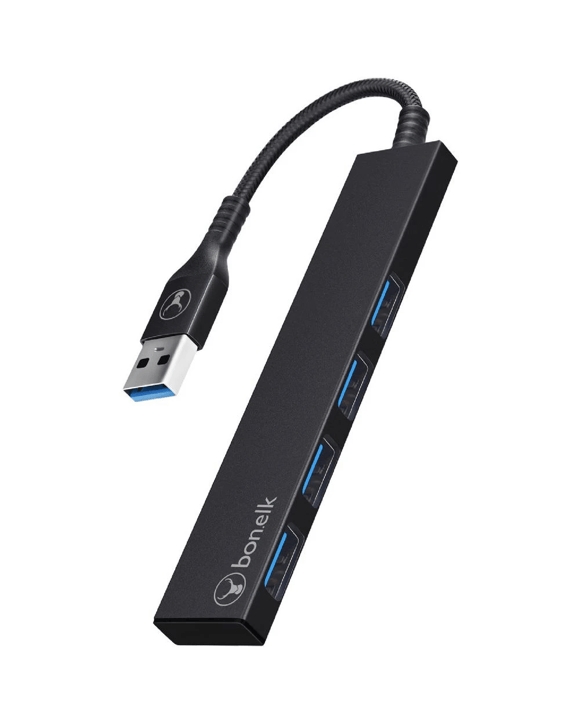 Bonelk USB 3.0 4-Port Hub Black