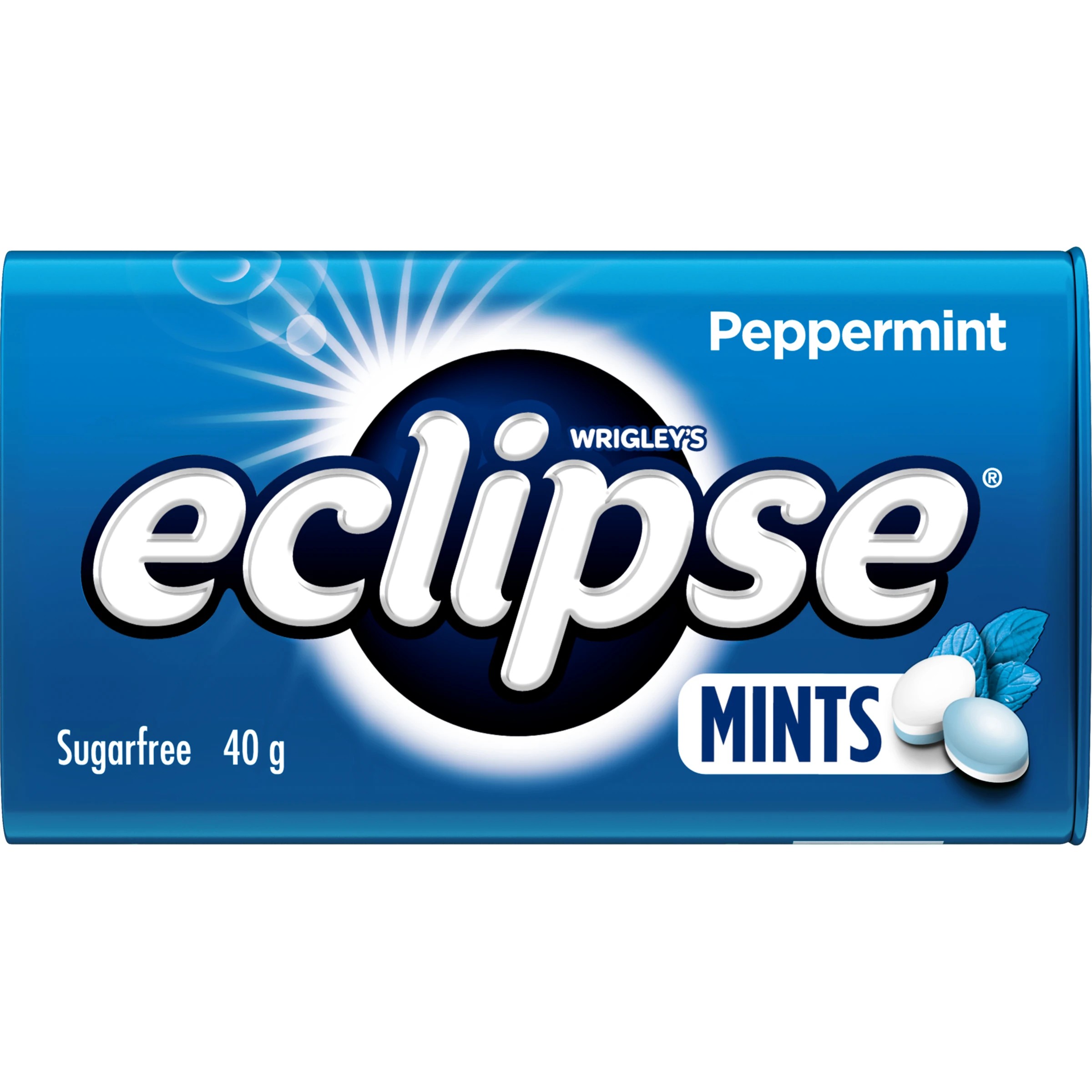 1 Wrigley's Eclipse Peppermint Sugarfree Mints Tin 40g, 1 of 5