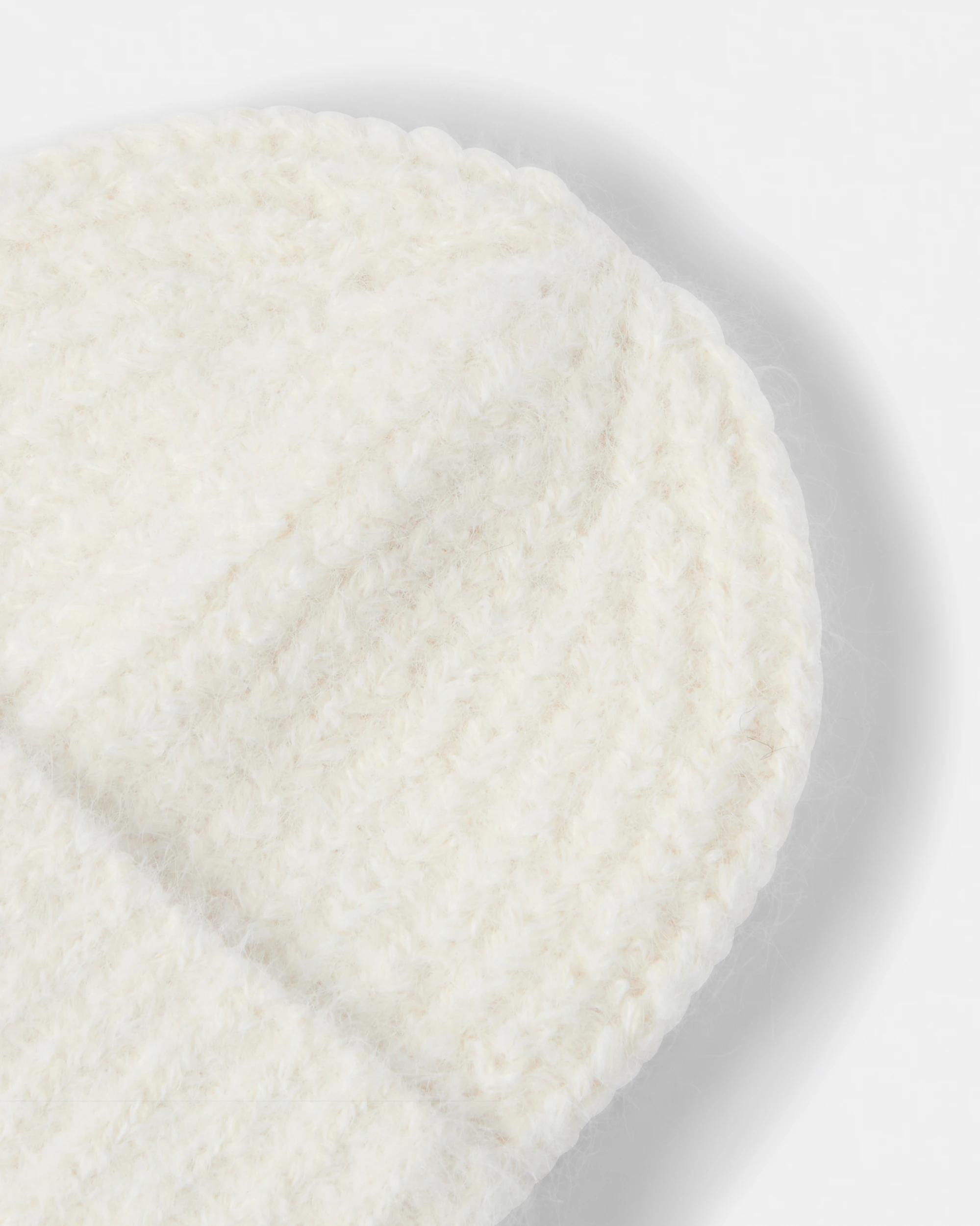 3 Chunky Knit Beanie Cld White, 3 of 3
