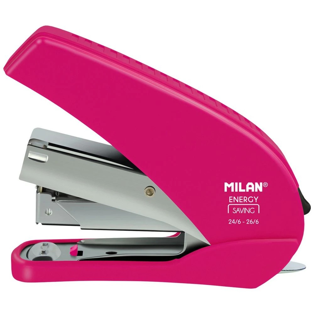 1 Milan Energy Save Stapler Pink, 1 of 2