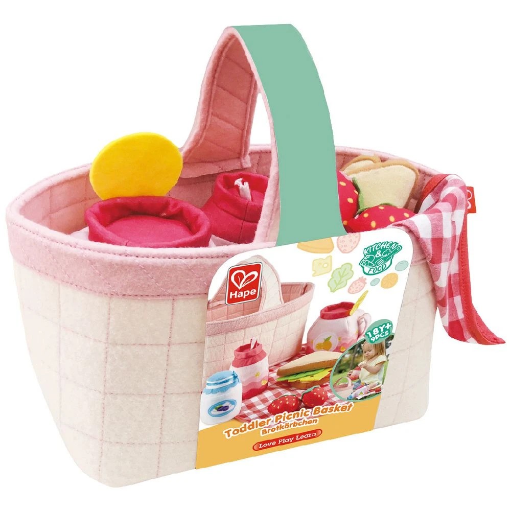 1 Hape Toddler Picnic Basket, 1 of 5
