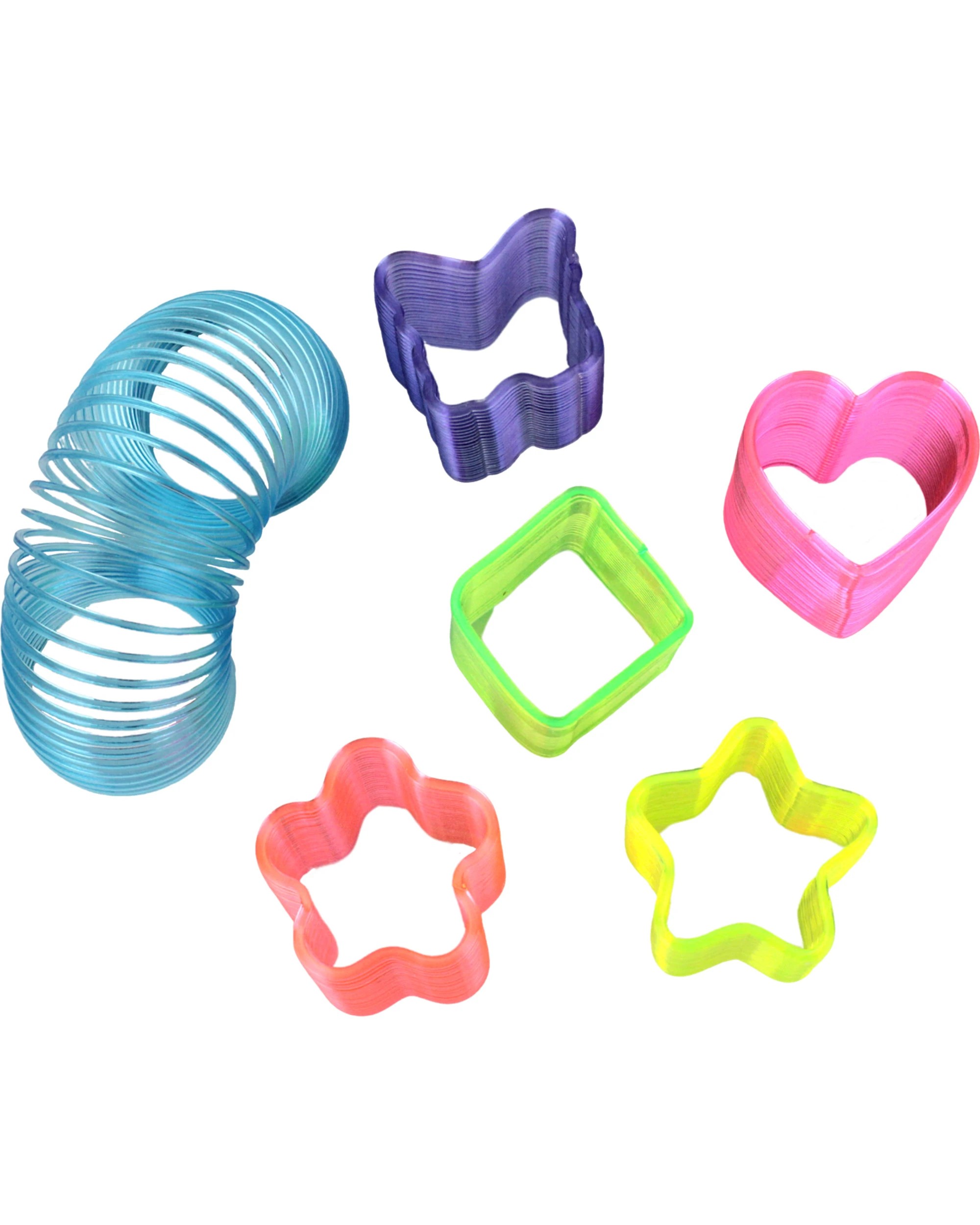 1 Partyrama 48Pcs Assorted Shapes Mini Slinky Springs, 1 of 3