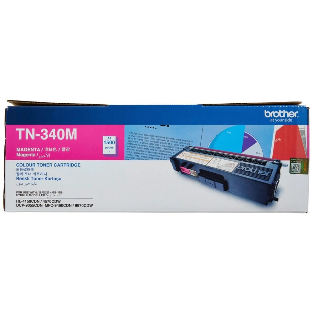 1 Brother TN 340 Toner Cartridge Magenta, 1 of 2